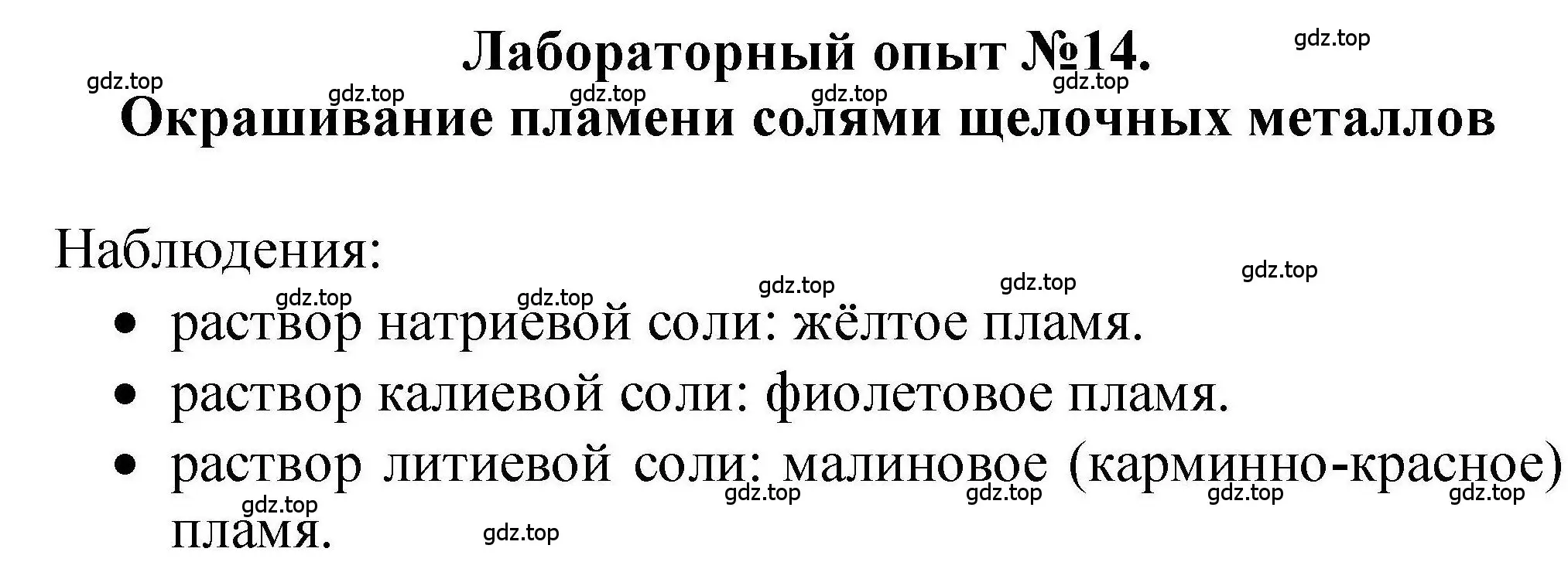 Решение  Лабораторный опыт №14 (страница 79) гдз по химии 9 класс Габриелян, учебное пособие