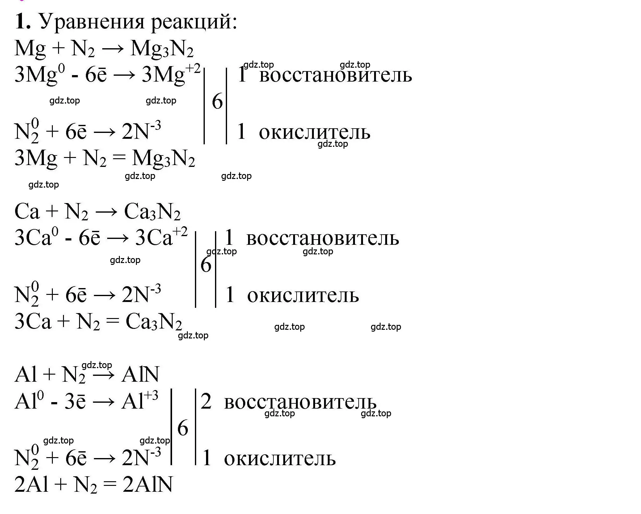 Решение номер 1 (страница 195) гдз по химии 9 класс Габриелян, учебное пособие