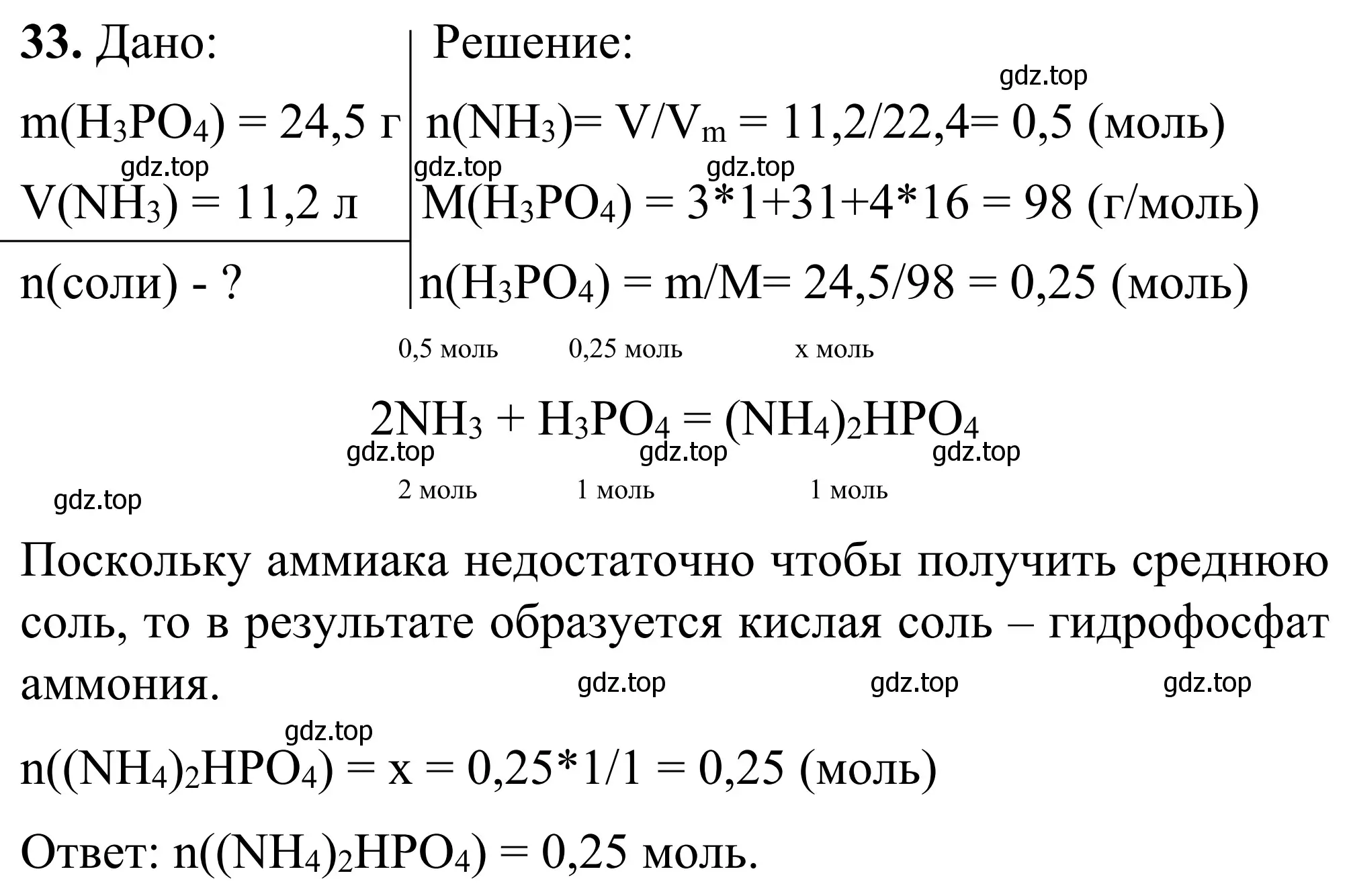 Решение номер 33 (страница 9) гдз по химии 9 класс Тригубчак, сборник задач и упражнений