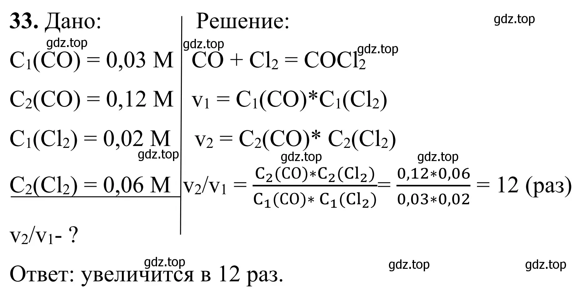 Решение номер 33 (страница 33) гдз по химии 9 класс Габриелян, Тригубчак, сборник задач и упражнений