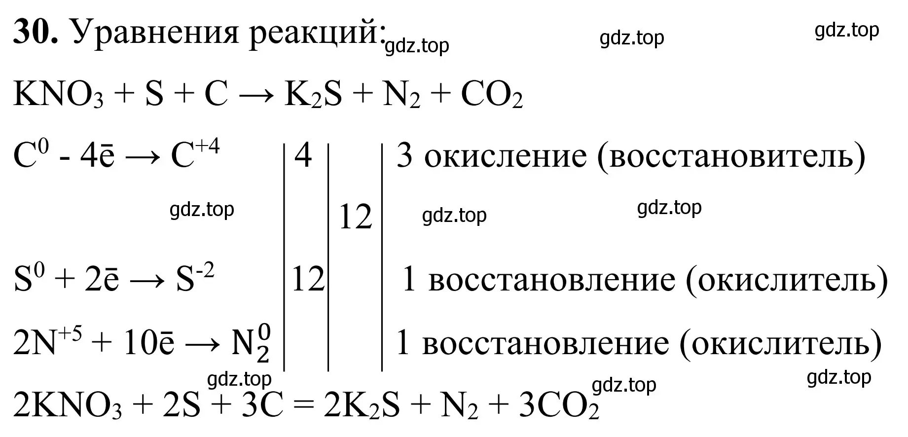 Решение номер 30 (страница 66) гдз по химии 9 класс Тригубчак, сборник задач и упражнений