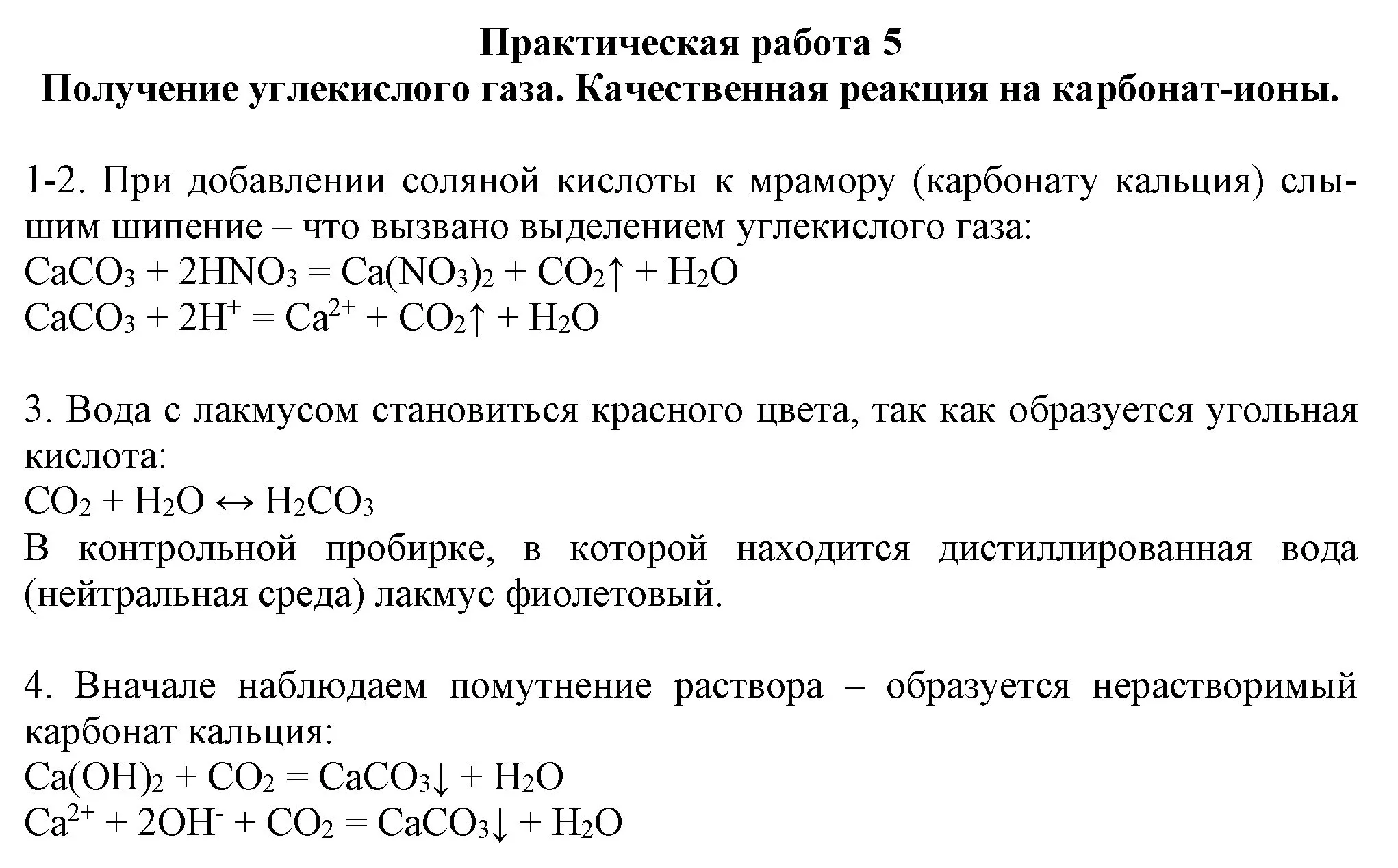 Решение  Практическая работа №5 (страница 115) гдз по химии 9 класс Габриелян, Остроумов, учебник