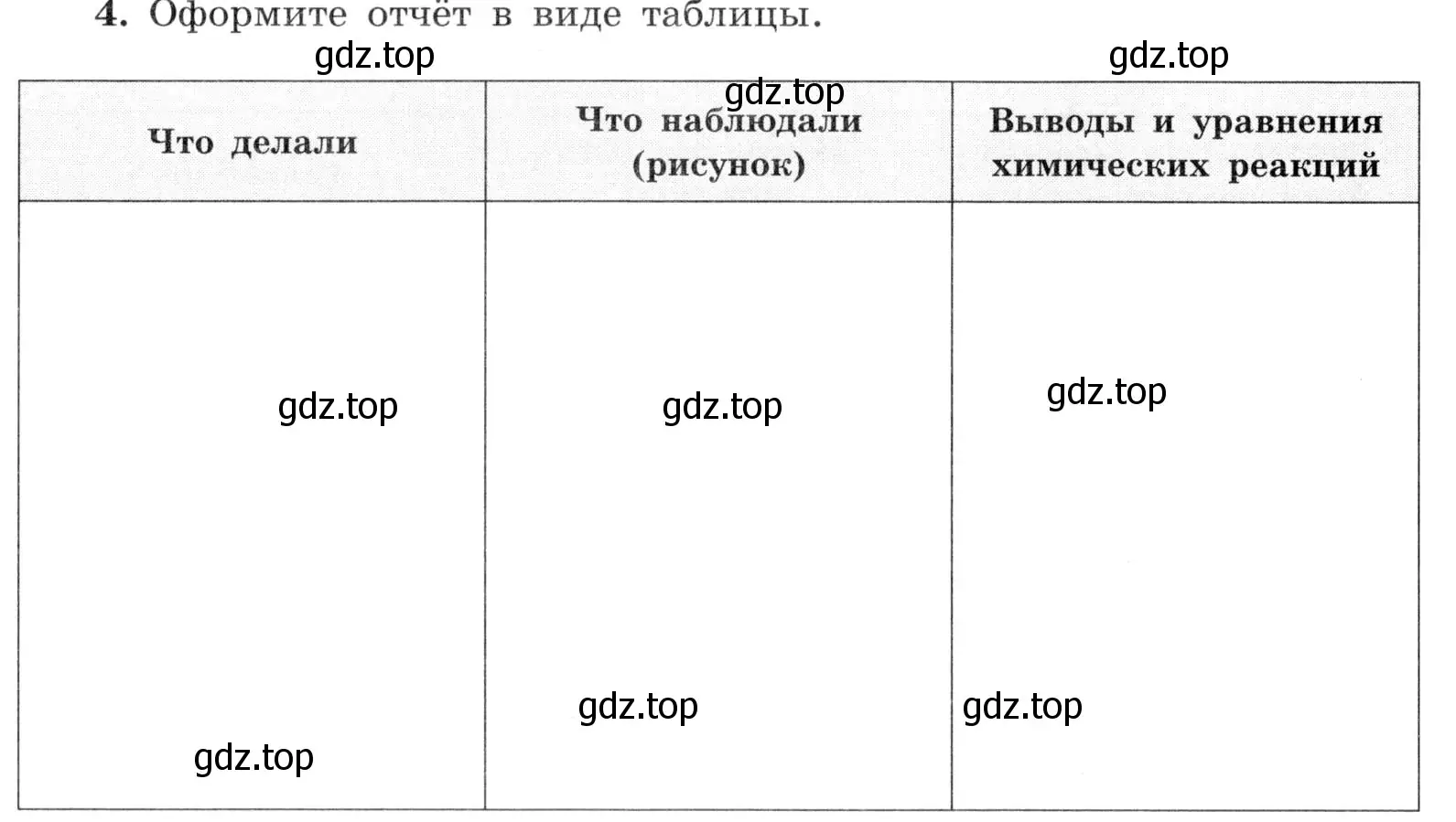 Условие номер 4 (страница 12) гдз по химии 9 класс Габриелян, Аксенова, тетрадь для лабораторных опытов и практических работ