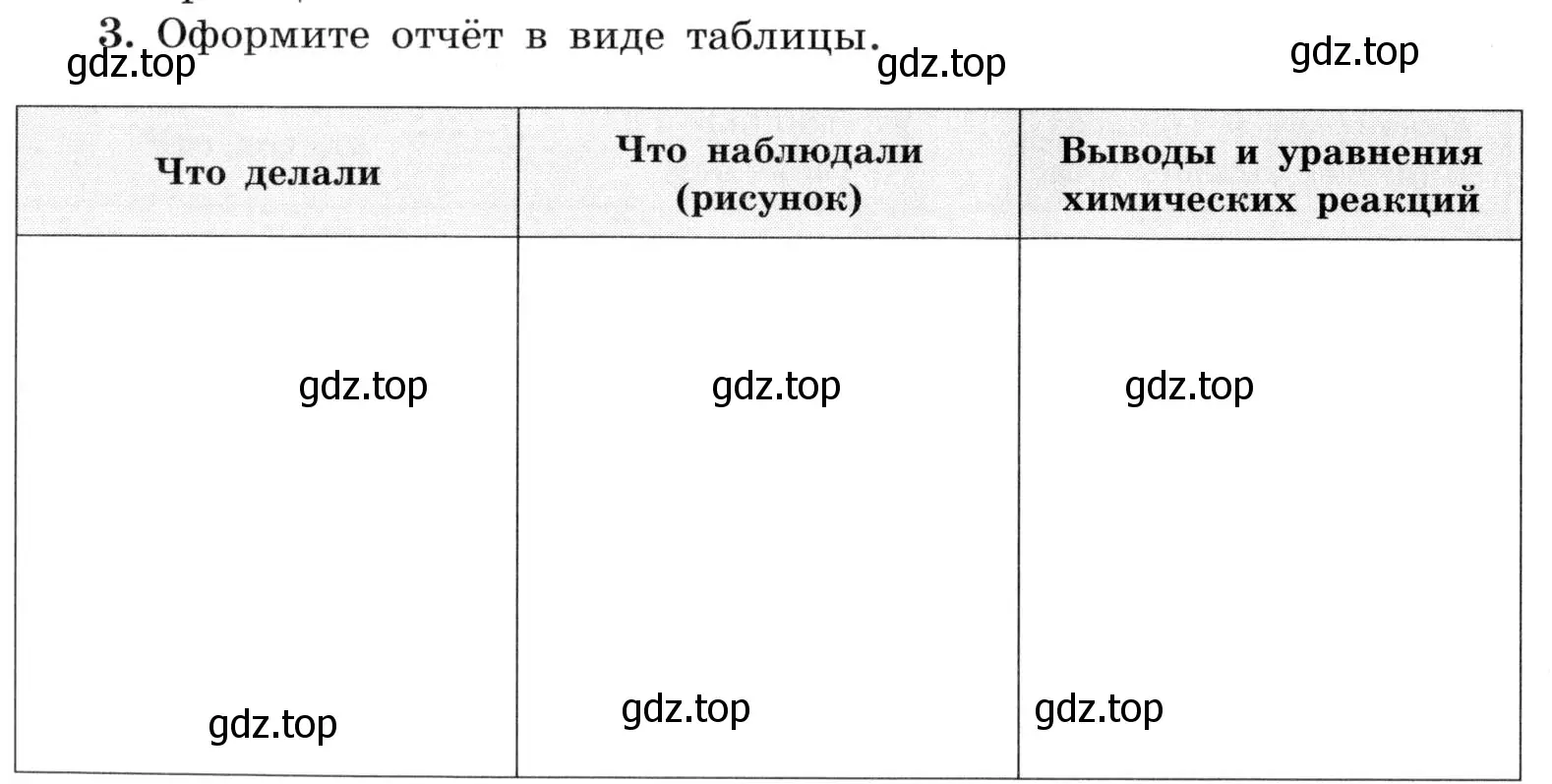 Условие номер 3 (страница 18) гдз по химии 9 класс Габриелян, Аксенова, тетрадь для лабораторных опытов и практических работ