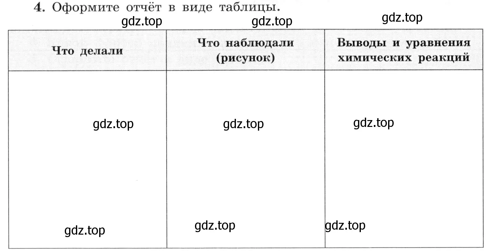 Условие номер 4 (страница 30) гдз по химии 9 класс Габриелян, Аксенова, тетрадь для лабораторных опытов и практических работ