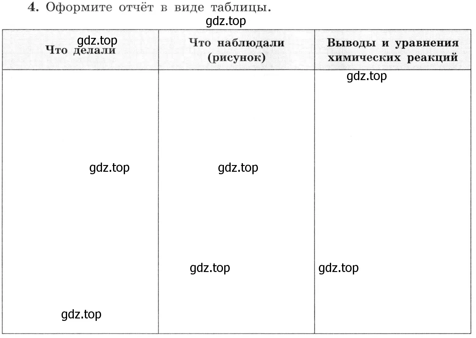 Условие номер 4 (страница 48) гдз по химии 9 класс Габриелян, Аксенова, тетрадь для лабораторных опытов и практических работ