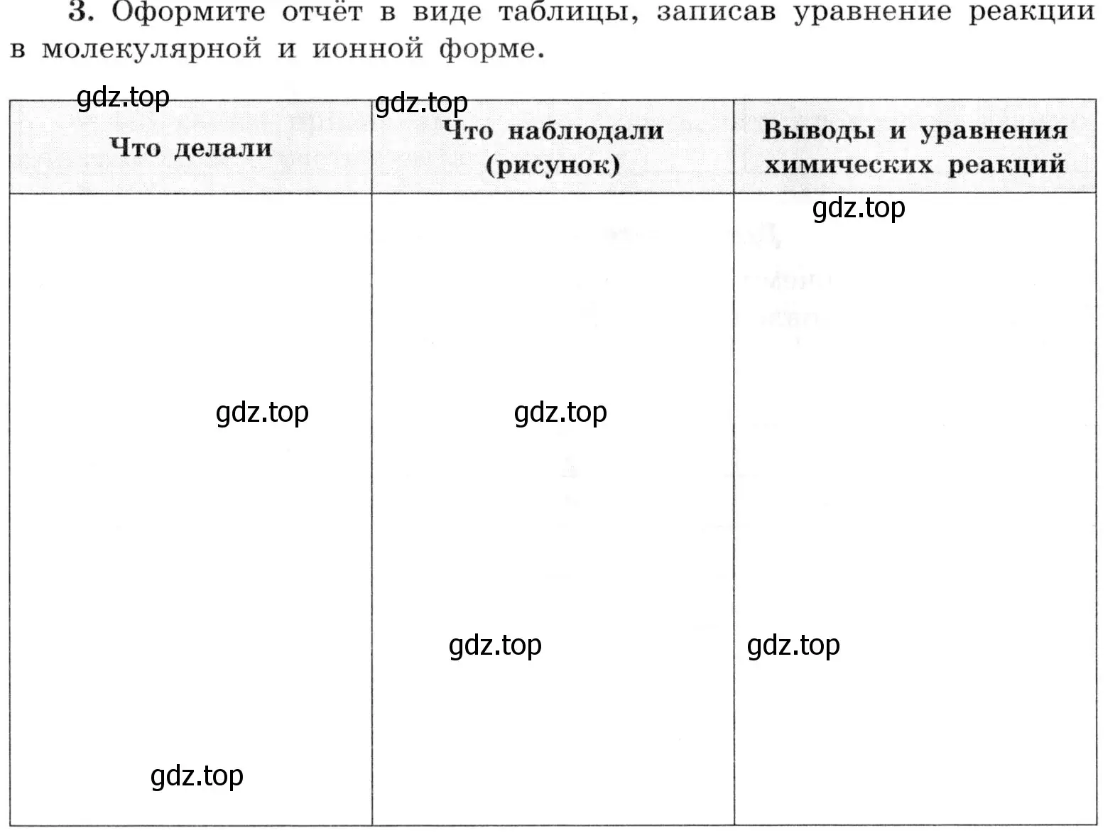 Условие номер 3 (страница 68) гдз по химии 9 класс Габриелян, Аксенова, тетрадь для лабораторных опытов и практических работ