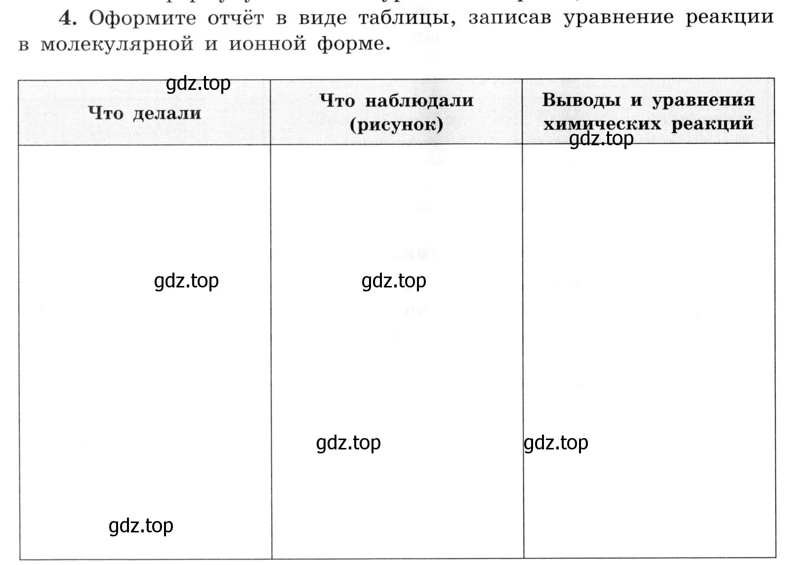 Условие номер 4 (страница 74) гдз по химии 9 класс Габриелян, Аксенова, тетрадь для лабораторных опытов и практических работ