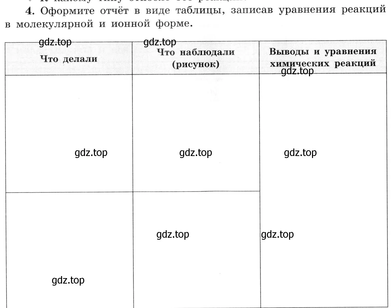 Условие номер 4 (страница 76) гдз по химии 9 класс Габриелян, Аксенова, тетрадь для лабораторных опытов и практических работ