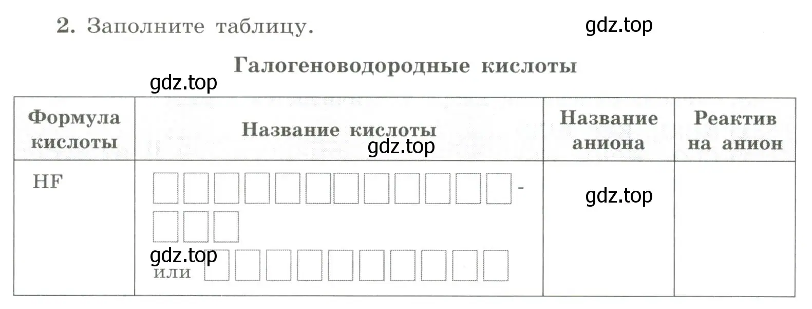 Условие номер 2 (страница 50) гдз по химии 9 класс Габриелян, Сладков, рабочая тетрадь