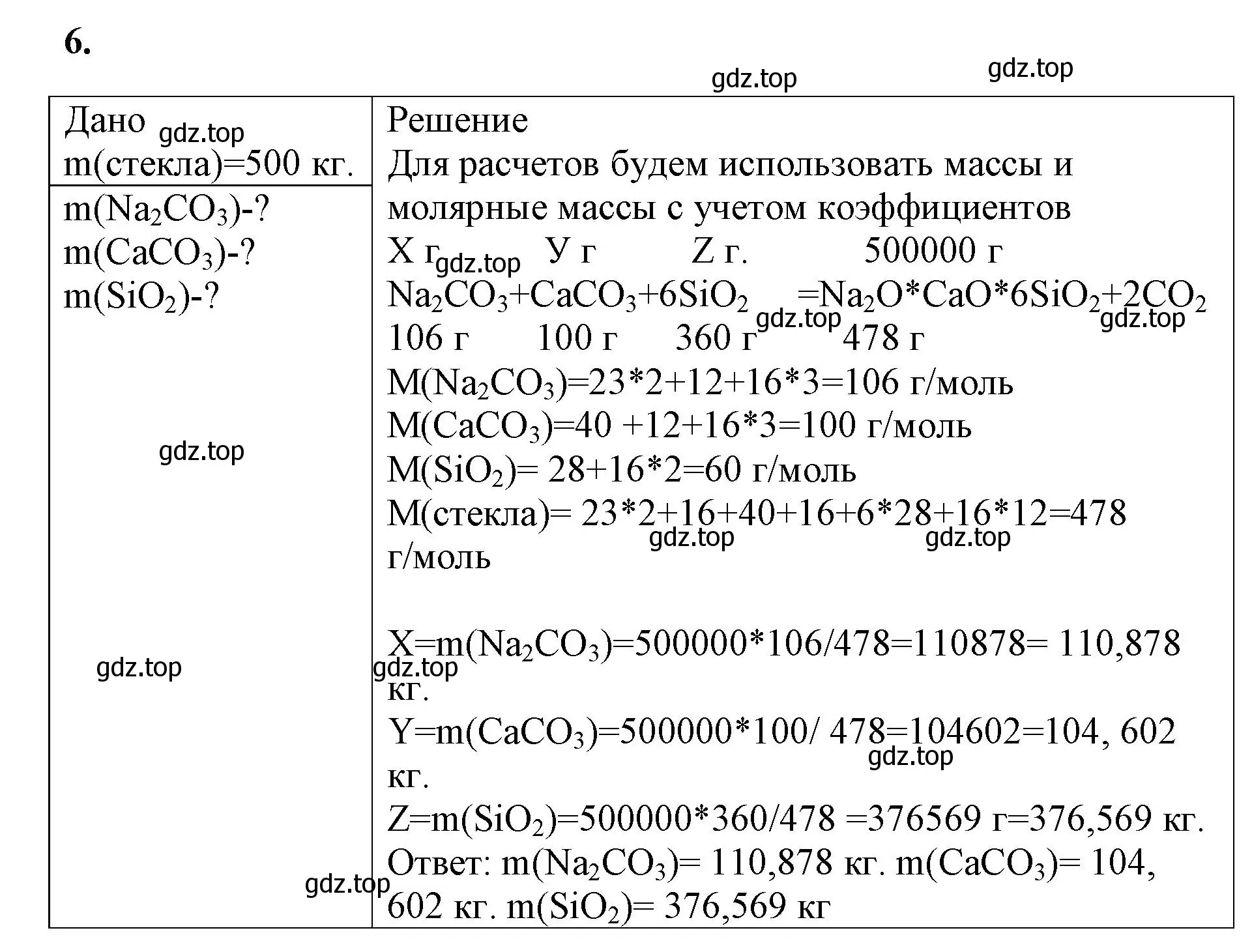 Решение номер 6 (страница 107) гдз по химии 9 класс Габриелян, Сладков, рабочая тетрадь