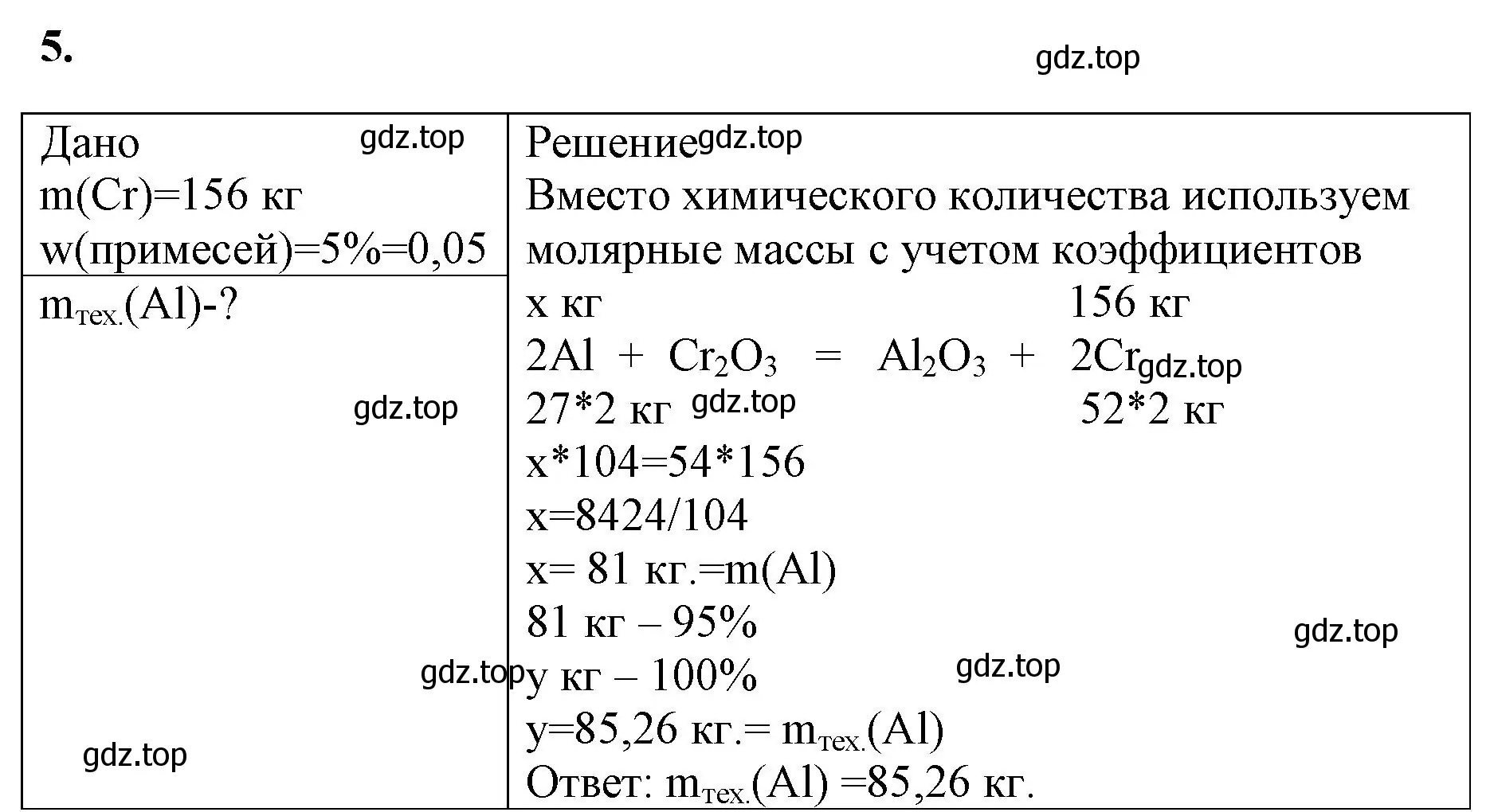 Решение номер 5 (страница 131) гдз по химии 9 класс Габриелян, Сладков, рабочая тетрадь