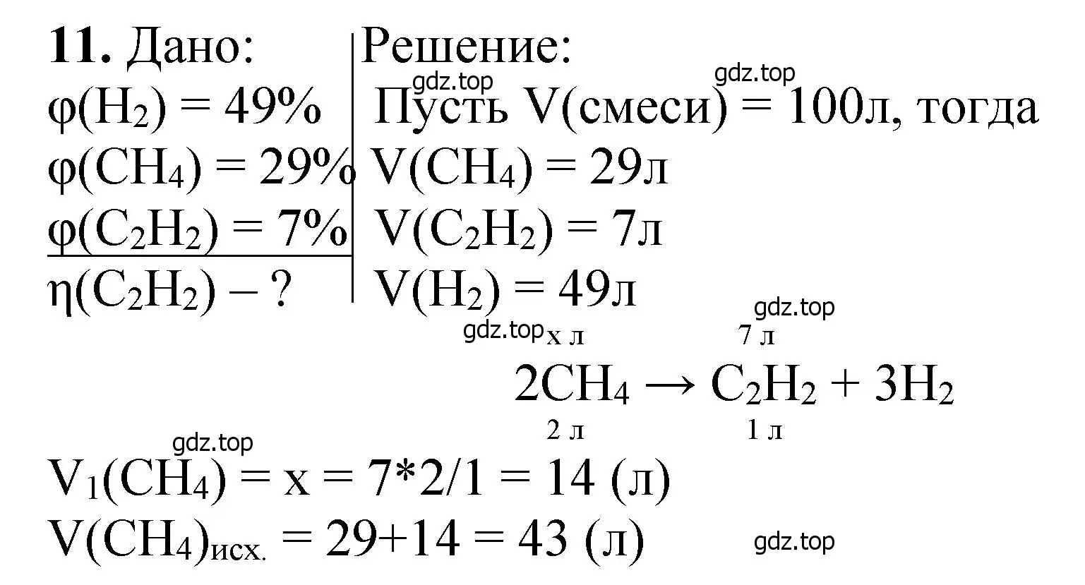 Решение номер 11 (страница 154) гдз по химии 10 класс Ерёмин, Кузьменко, учебник