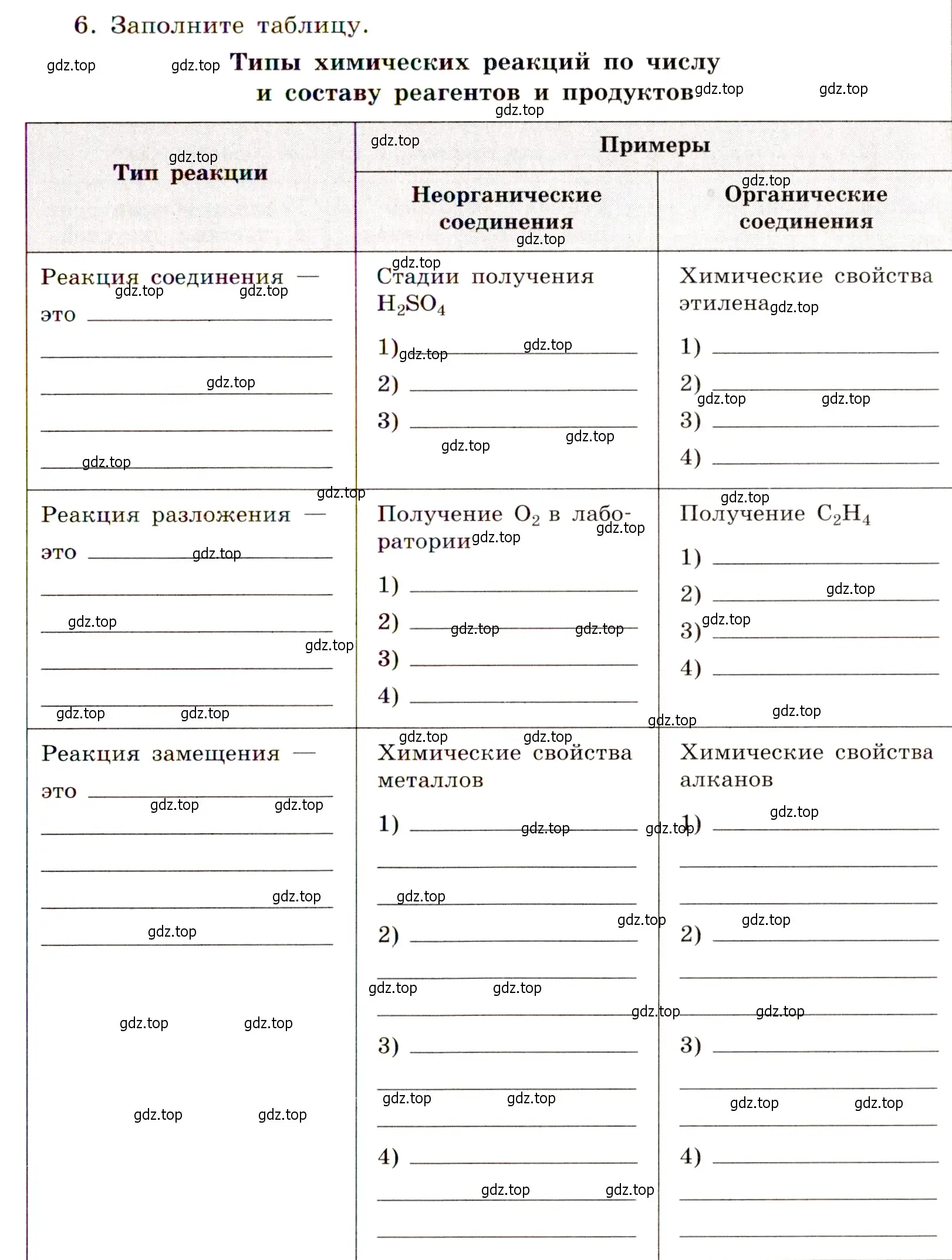 Условие номер 6 (страница 37) гдз по химии 11 класс Габриелян, Сладков, рабочая тетрадь