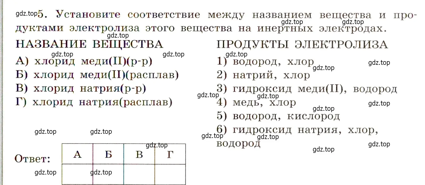 Условие номер 5 (страница 63) гдз по химии 11 класс Габриелян, Сладков, рабочая тетрадь