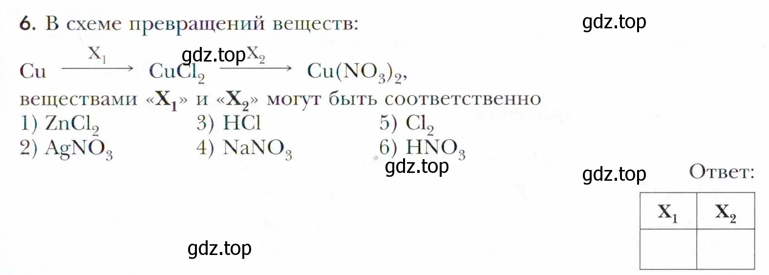 Условие номер 6 (страница 201) гдз по химии 11 класс Кузнецова, Левкин, учебник