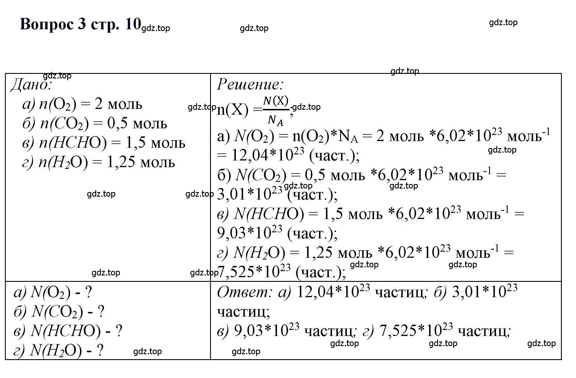 Решение номер 3 (страница 10) гдз по химии 11 класс Кузнецова, Левкин, учебник