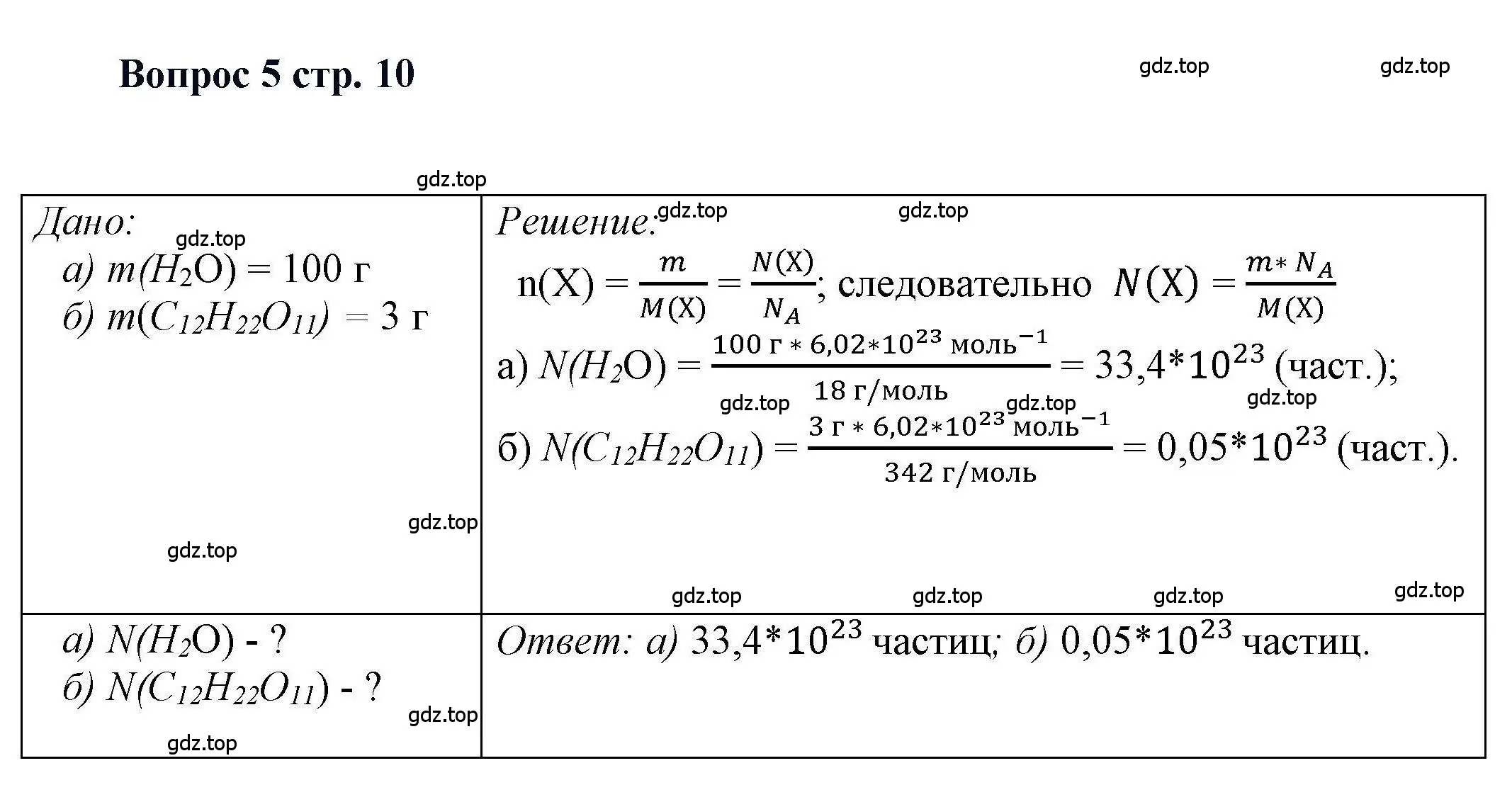 Решение номер 5 (страница 10) гдз по химии 11 класс Кузнецова, Левкин, учебник