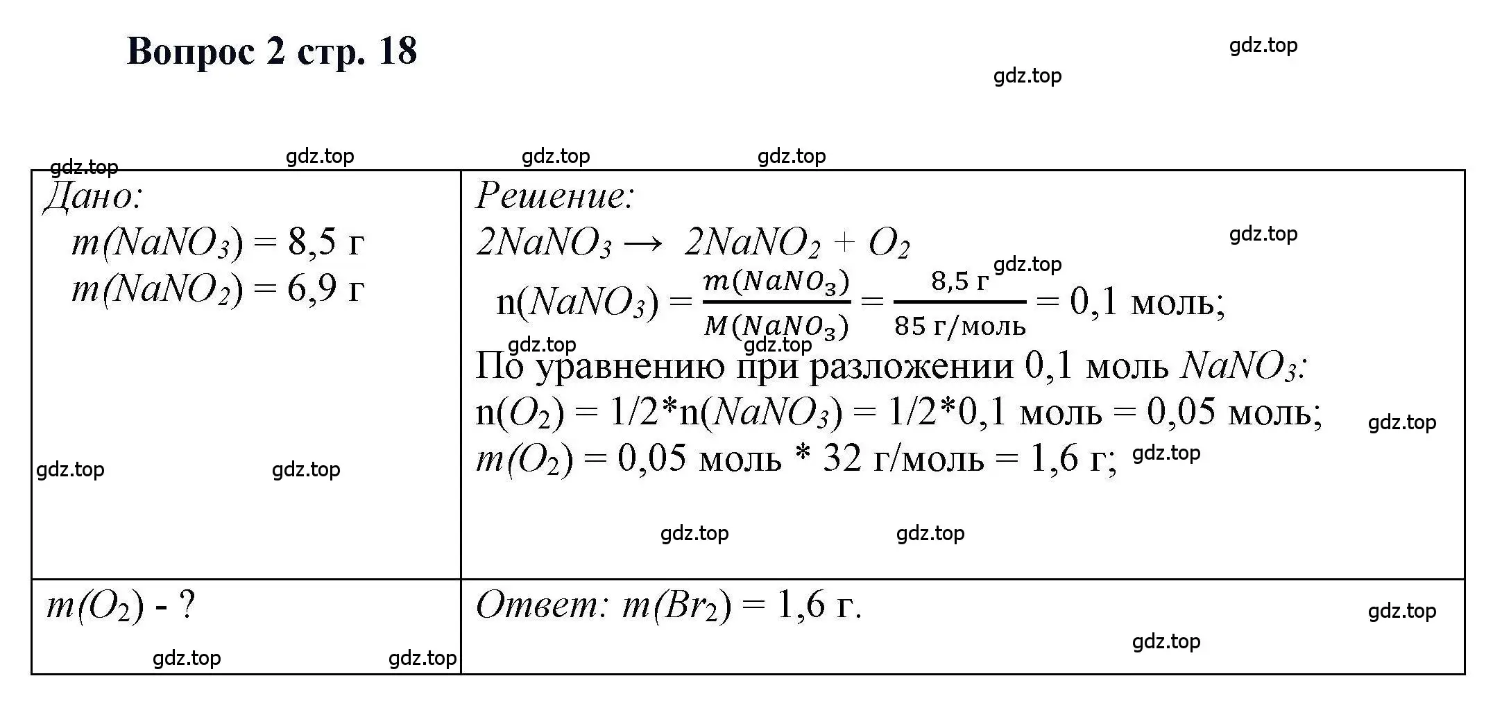 Решение номер 2 (страница 18) гдз по химии 11 класс Кузнецова, Левкин, учебник