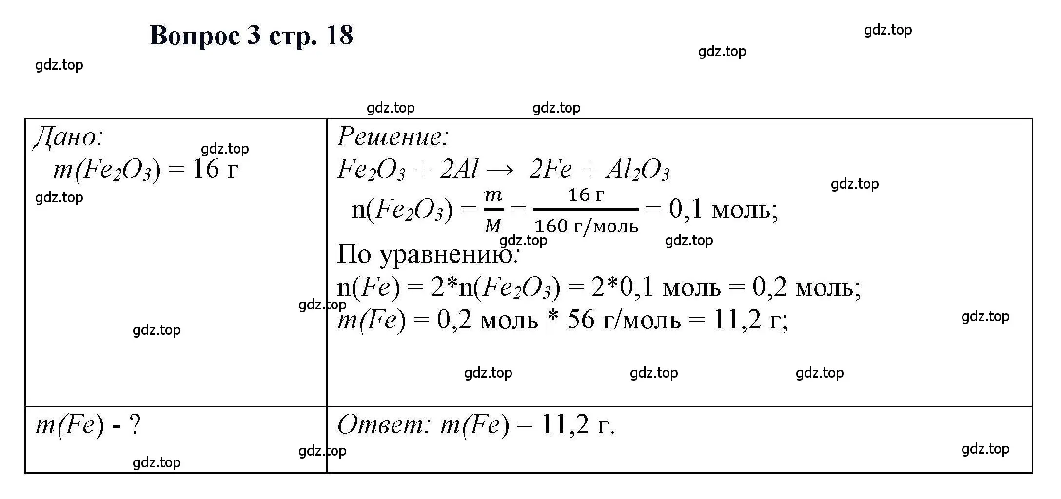 Решение номер 3 (страница 18) гдз по химии 11 класс Кузнецова, Левкин, учебник