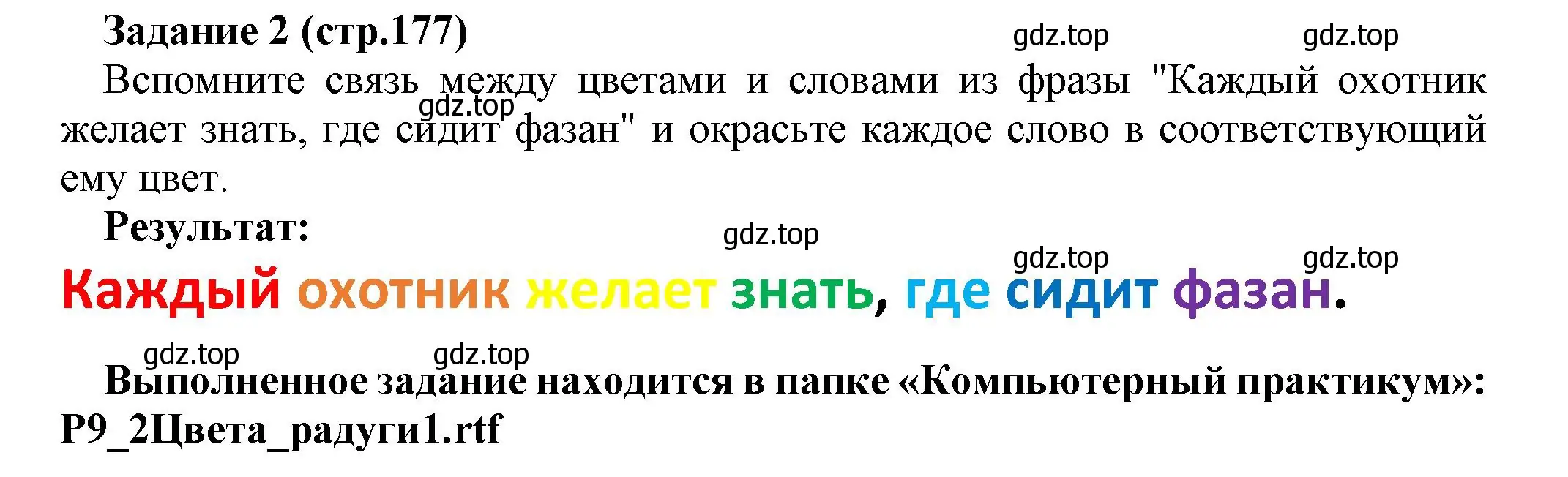 Решение номер 2 (страница 177) гдз по информатике 5 класс Босова, Босова, учебник