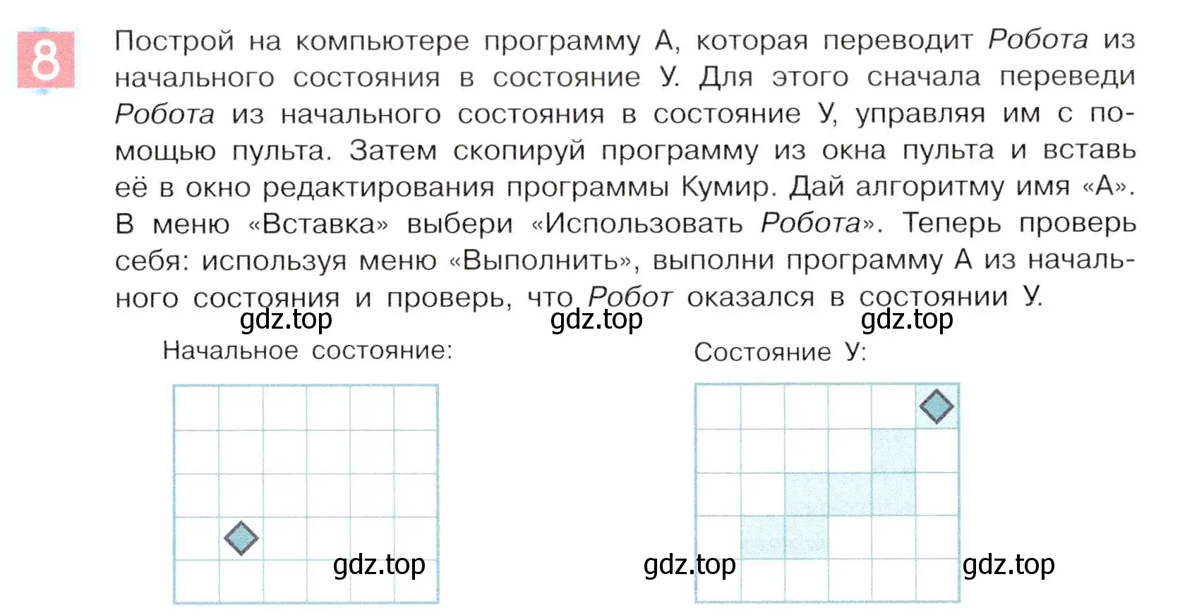 Условие номер 8 (страница 143) гдз по информатике 5 класс Семенов, Рудченко, учебник