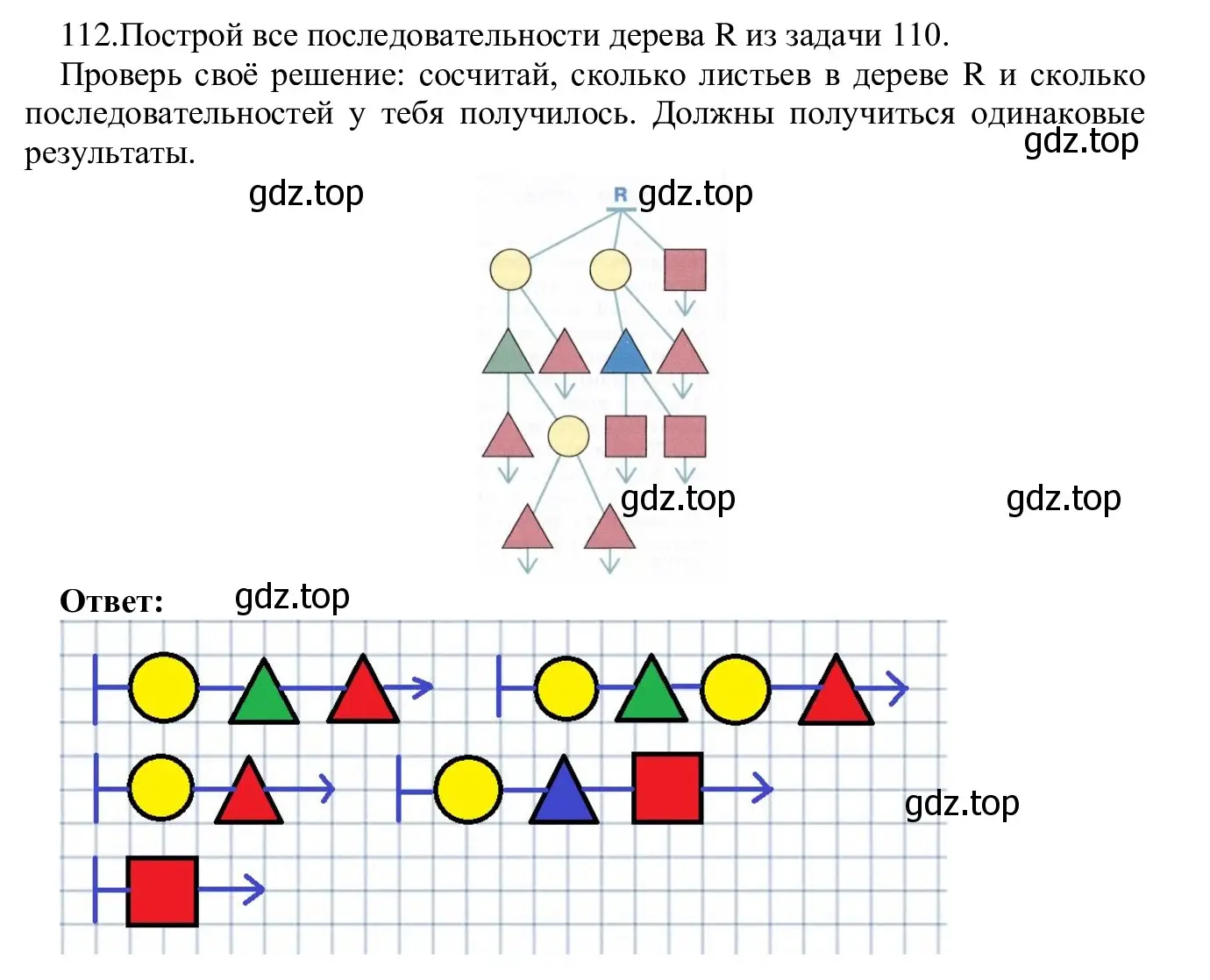 Решение номер 112 (страница 68) гдз по информатике 5 класс Семенов, Рудченко, учебник