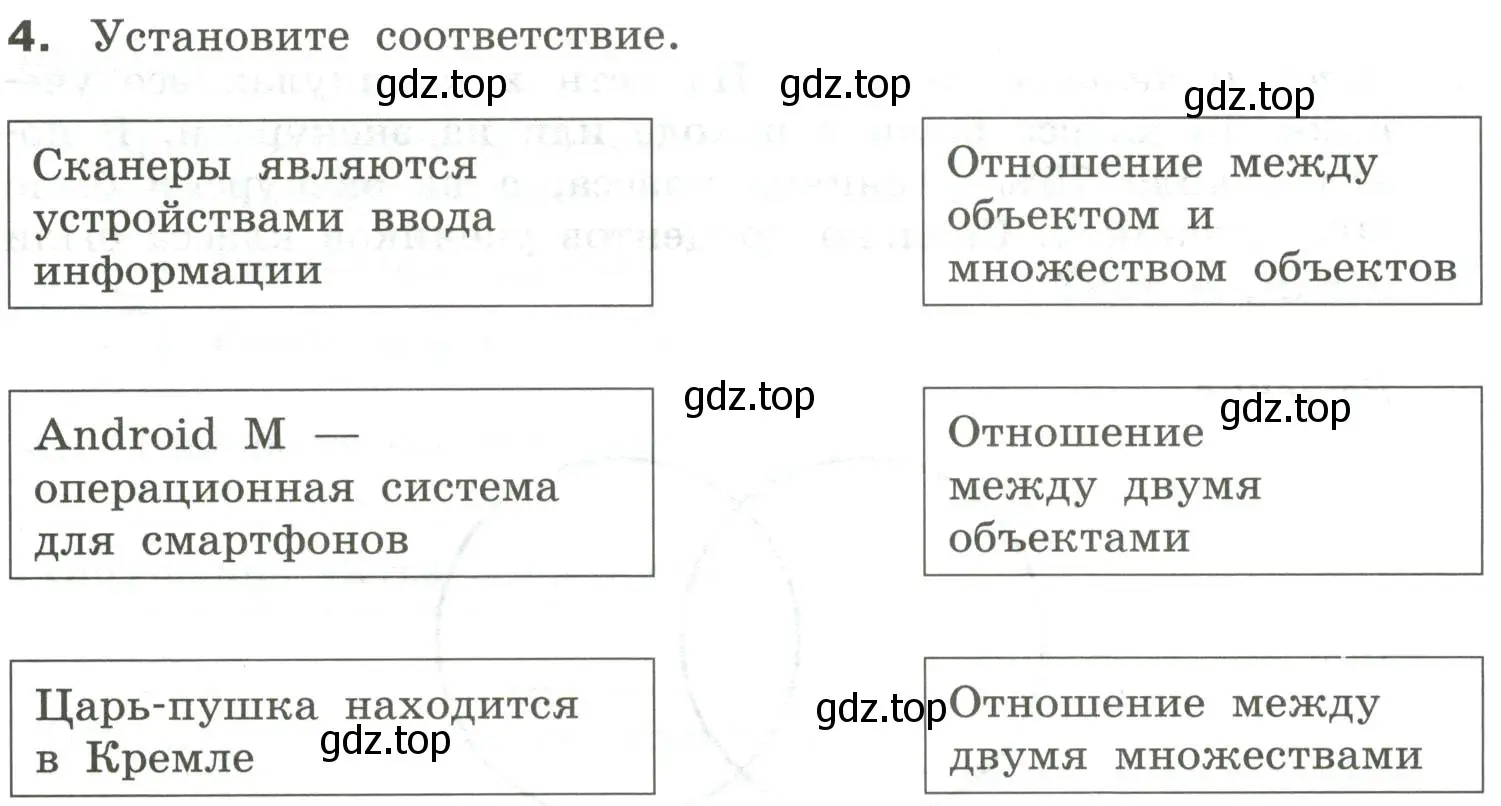 Условие номер 4 (страница 13) гдз по информатике 6 класс Босова, Босова, самостоятельные и контрольные работы