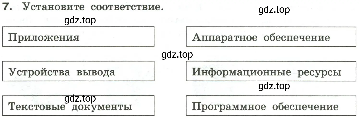 Условие номер 7 (страница 14) гдз по информатике 6 класс Босова, Босова, самостоятельные и контрольные работы