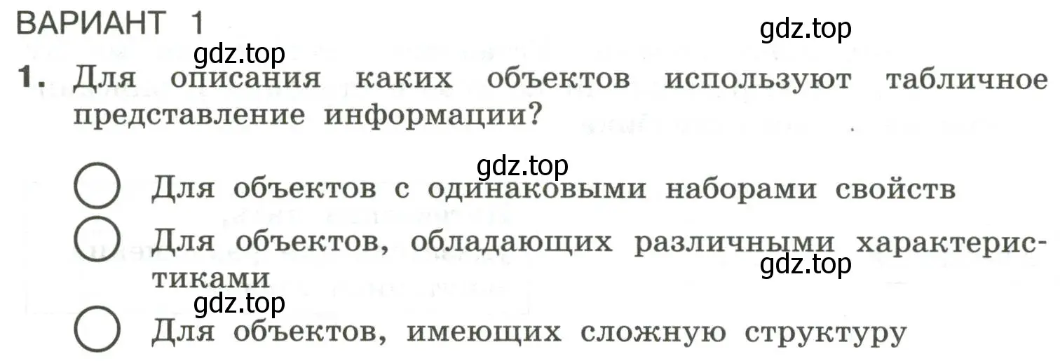 Условие номер 1 (страница 24) гдз по информатике 6 класс Босова, Босова, самостоятельные и контрольные работы