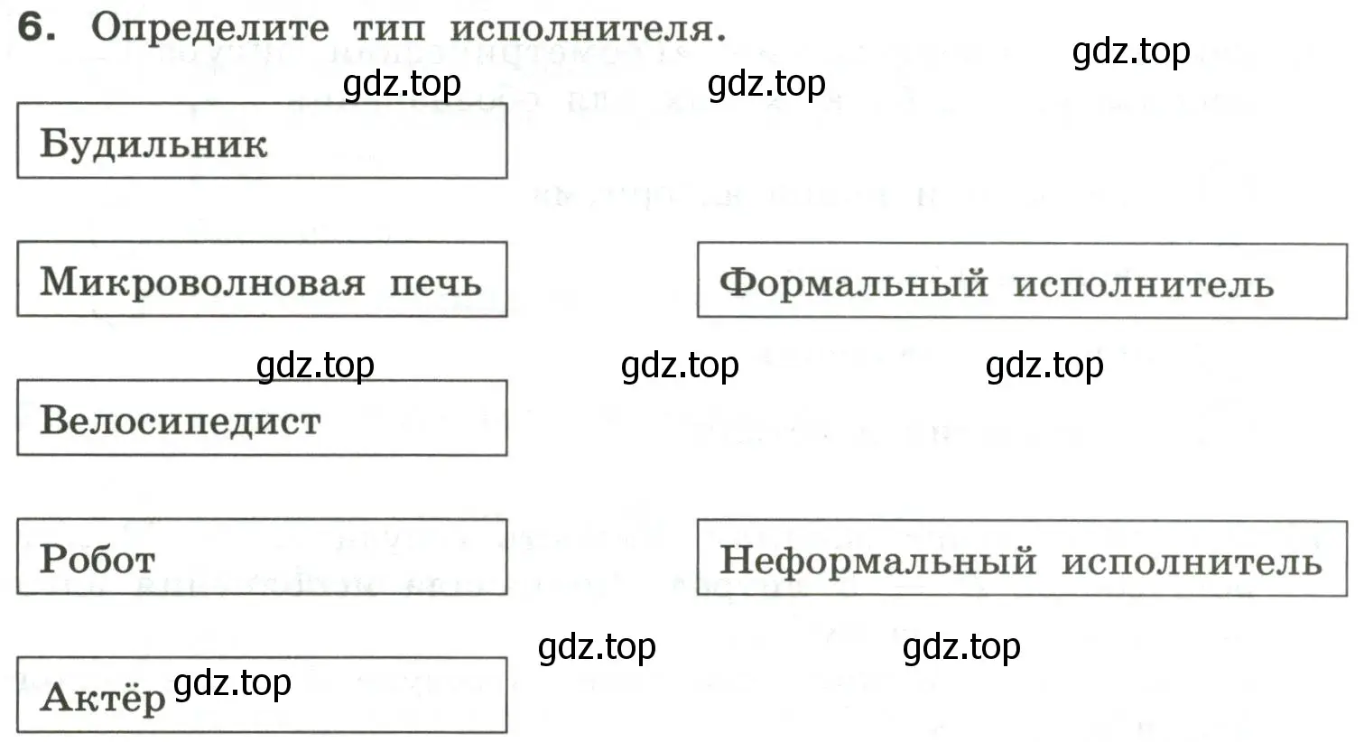 Условие номер 6 (страница 39) гдз по информатике 6 класс Босова, Босова, самостоятельные и контрольные работы