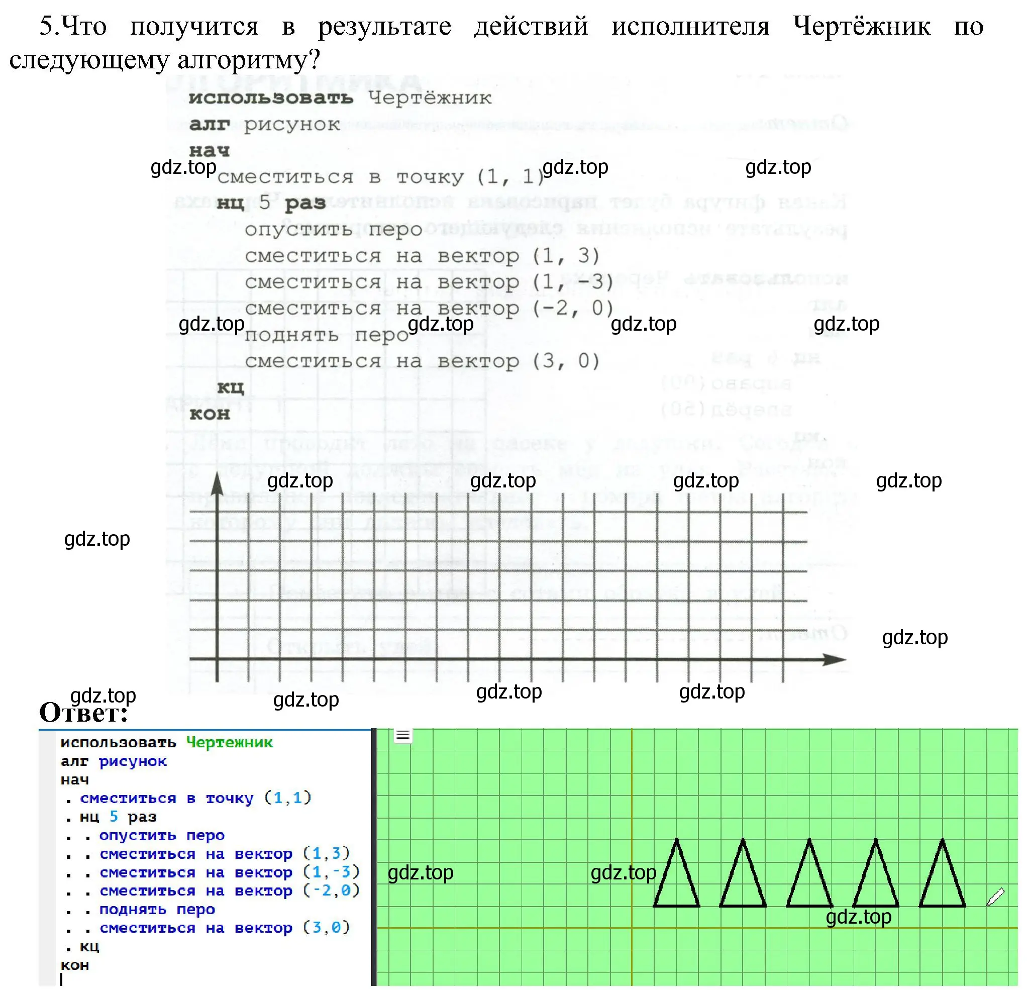 Решение номер 5 (страница 58) гдз по информатике 6 класс Босова, Босова, самостоятельные и контрольные работы