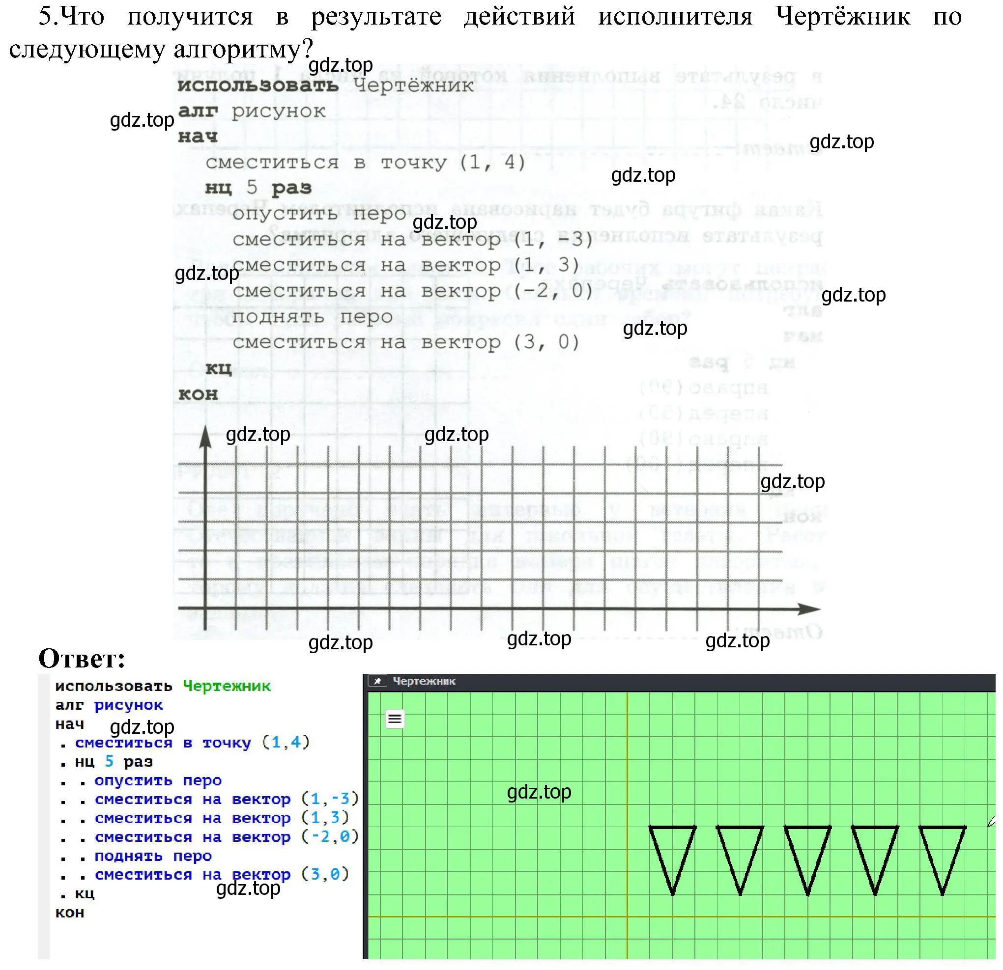 Решение номер 5 (страница 60) гдз по информатике 6 класс Босова, Босова, самостоятельные и контрольные работы