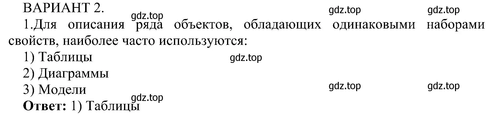 Решение номер 1 (страница 27) гдз по информатике 6 класс Босова, Босова, самостоятельные и контрольные работы