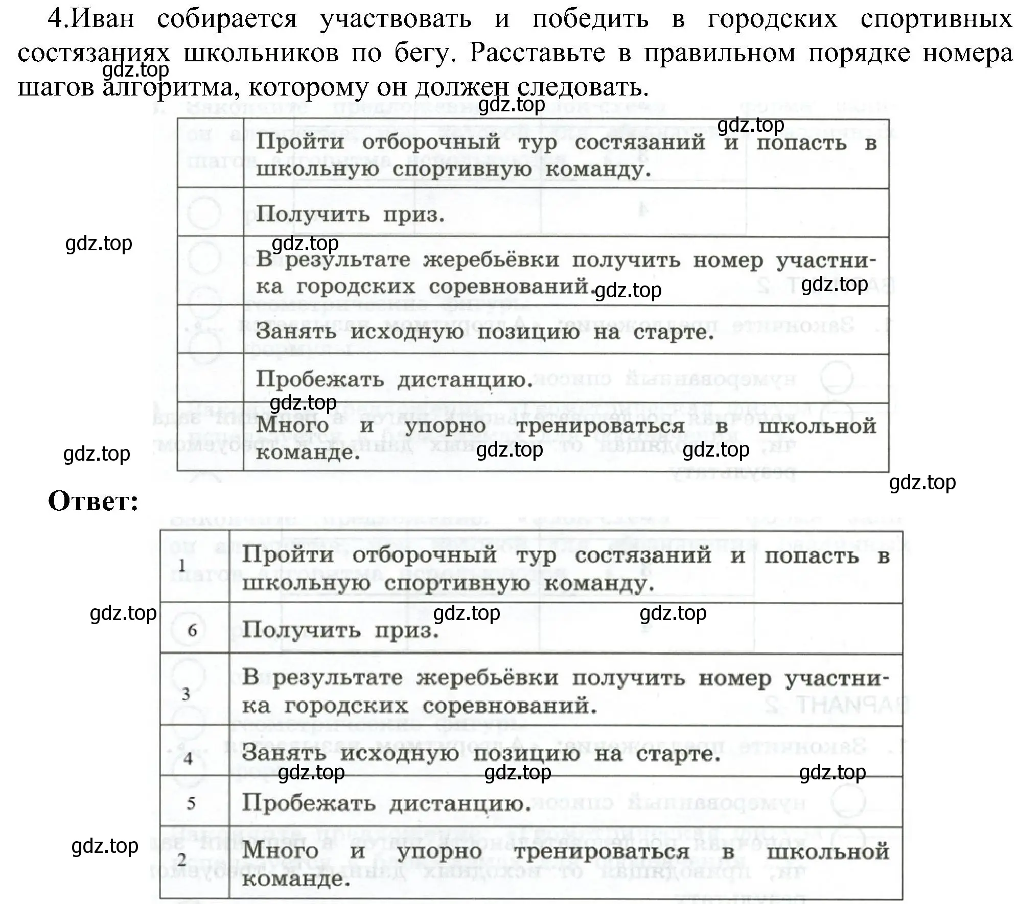 Решение номер 4 (страница 42) гдз по информатике 6 класс Босова, Босова, самостоятельные и контрольные работы