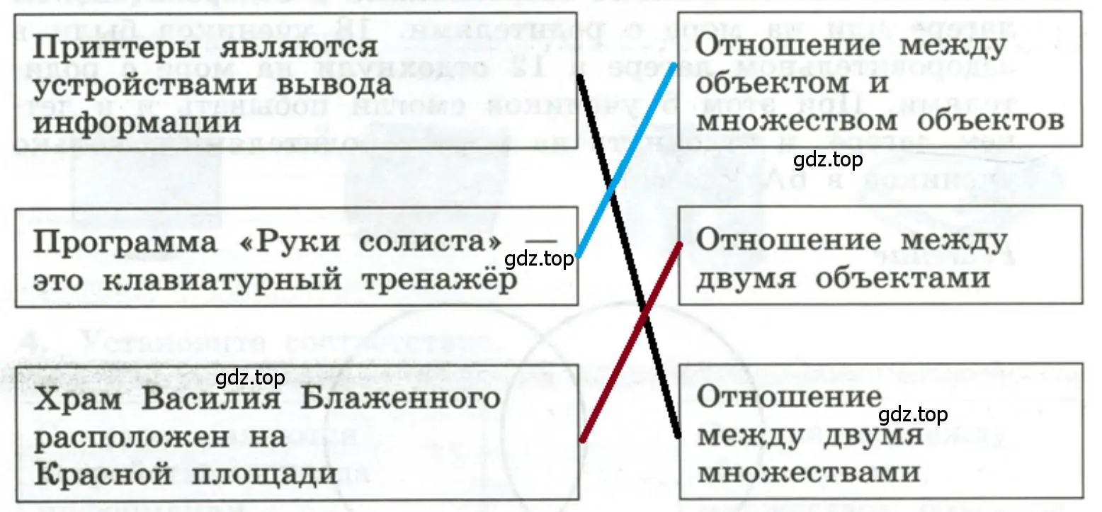 Установить соответствие