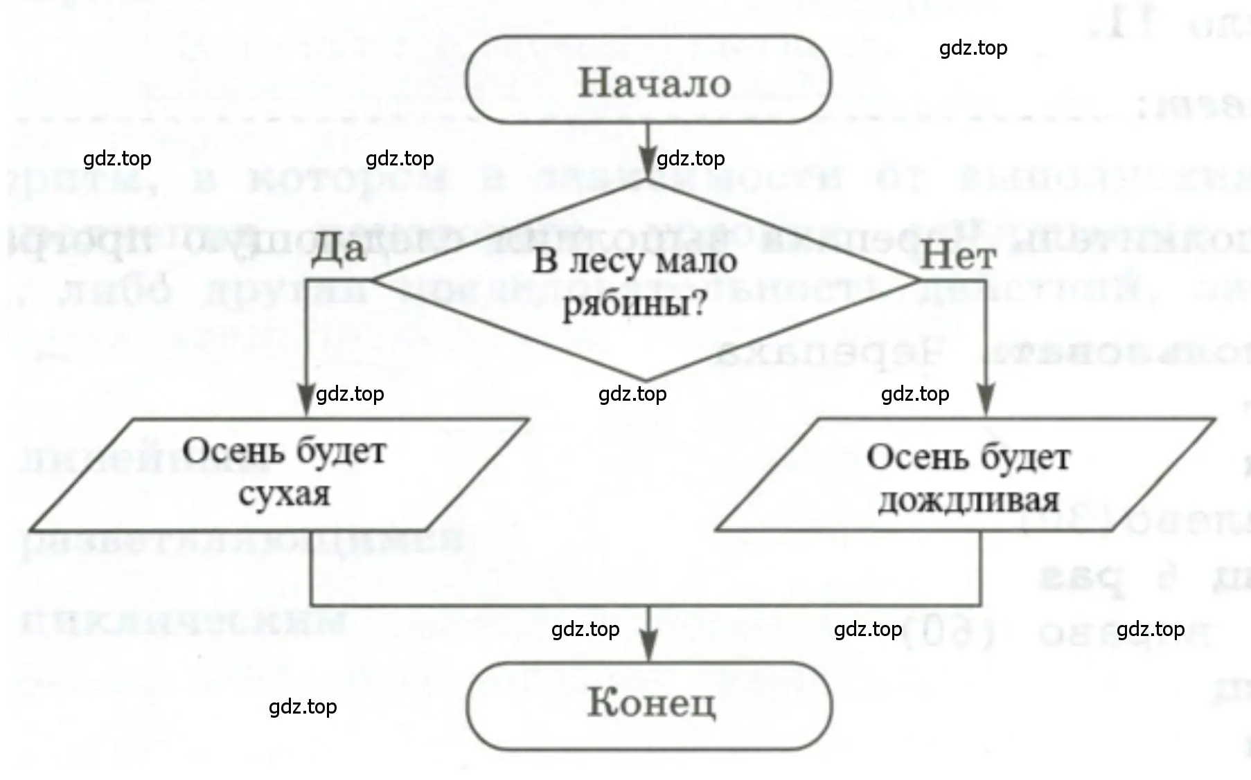 Представьте в форме блок-схемы народную примету