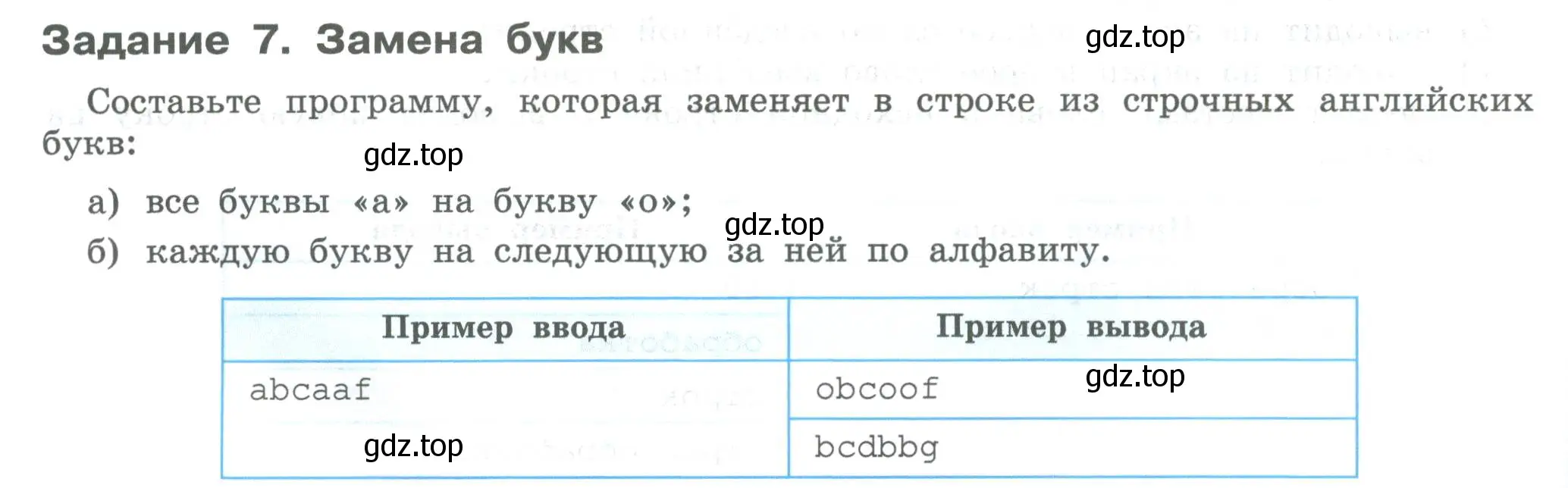 Условие  Задание 7 (страница 126) гдз по информатике 7-9 класс Босова, Босова, практикум