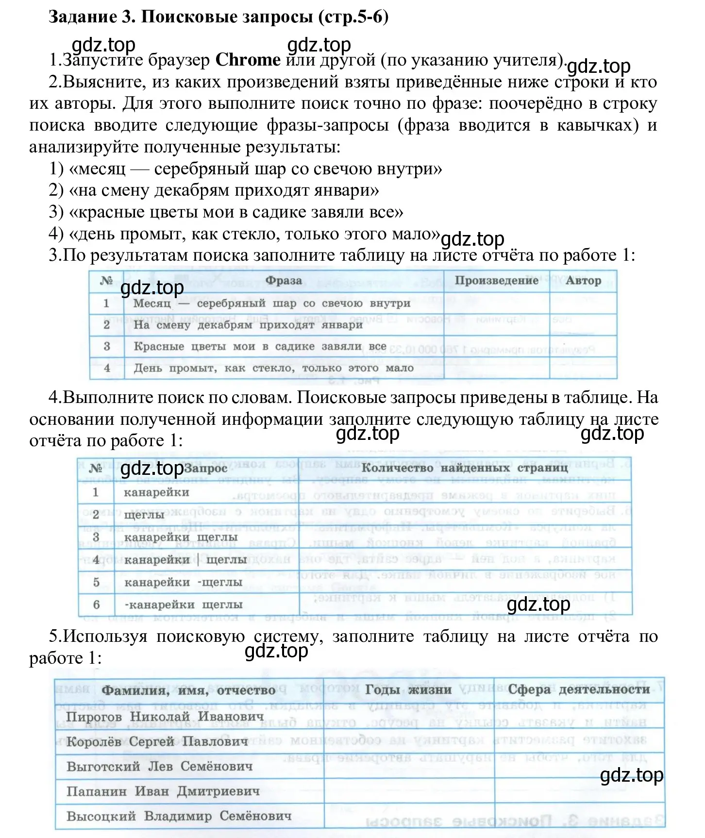 Решение  Задание 3 (страница 5) гдз по информатике 7-9 класс Босова, Босова, практикум