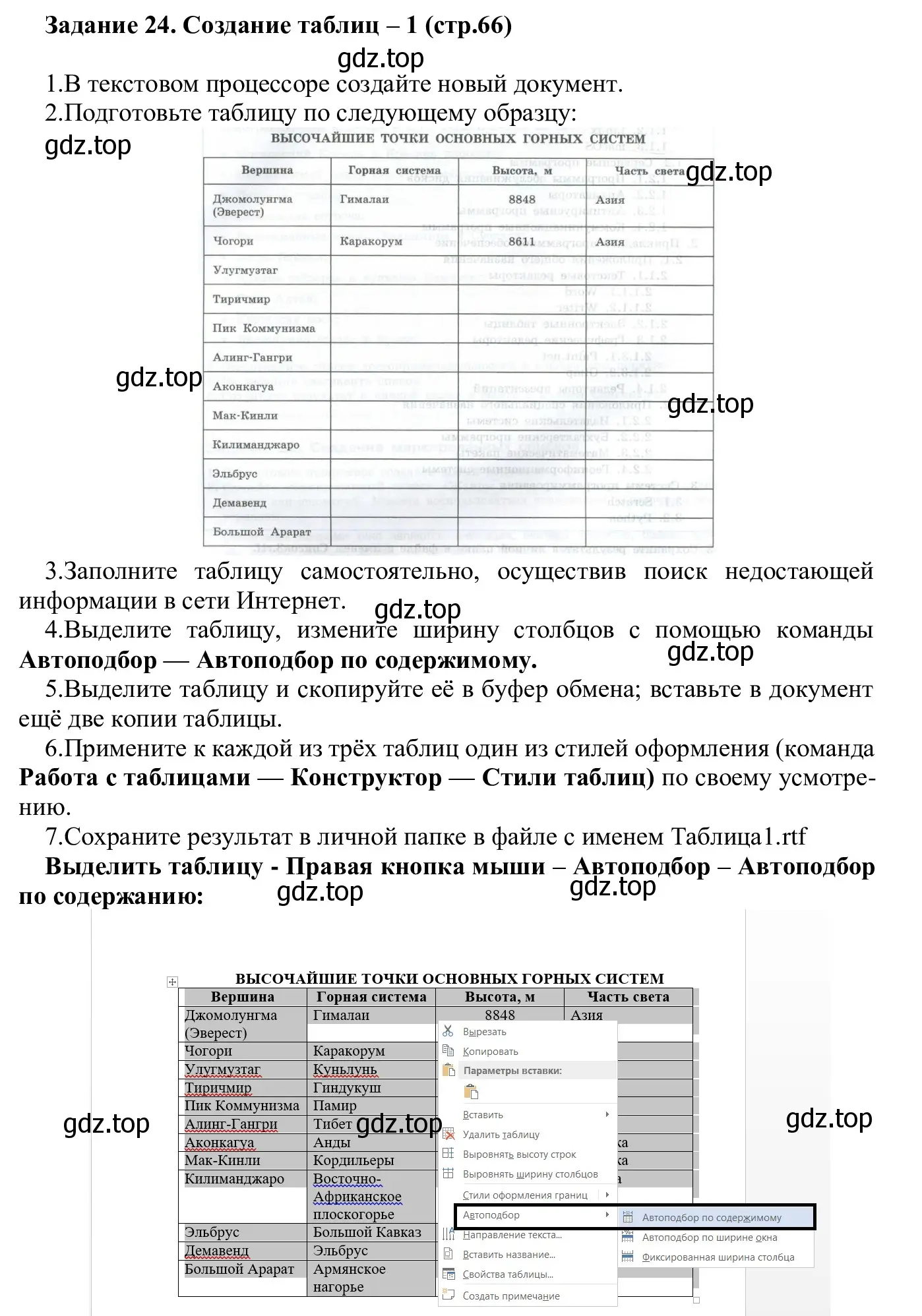 Решение  Задание 24 (страница 66) гдз по информатике 7-9 класс Босова, Босова, практикум