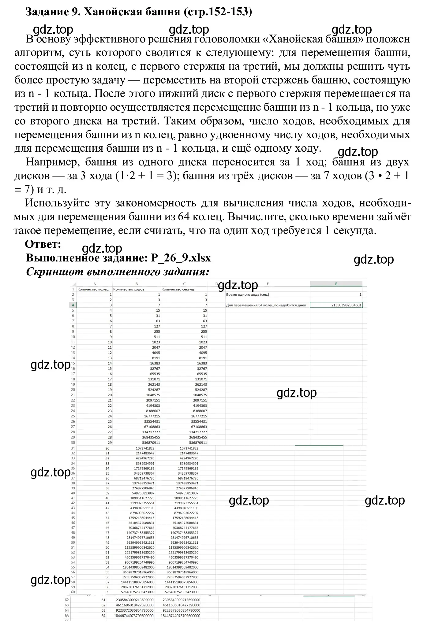 Решение  Задание 9 (страница 152) гдз по информатике 7-9 класс Босова, Босова, практикум