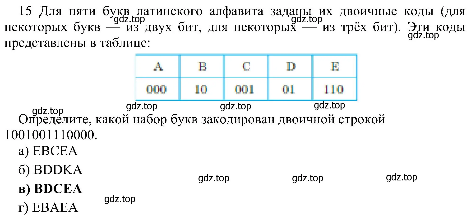 Решение номер 15 (страница 44) гдз по информатике 7 класс Босова, Босова, учебник