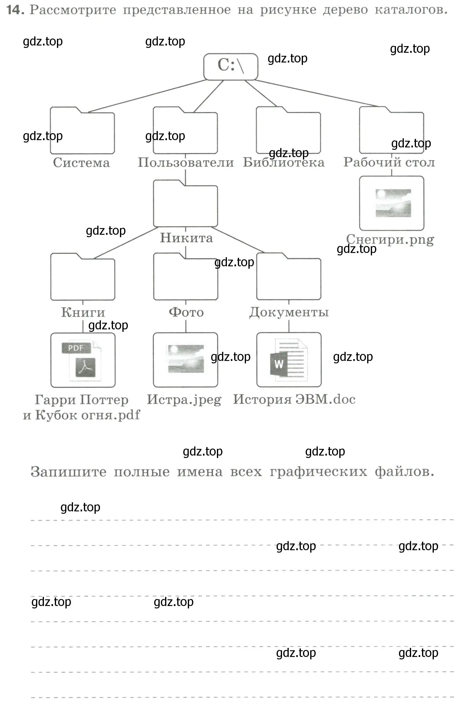 Условие номер 14 (страница 13) гдз по информатике 8 класс Босова, Босова, рабочая тетрадь 1 часть