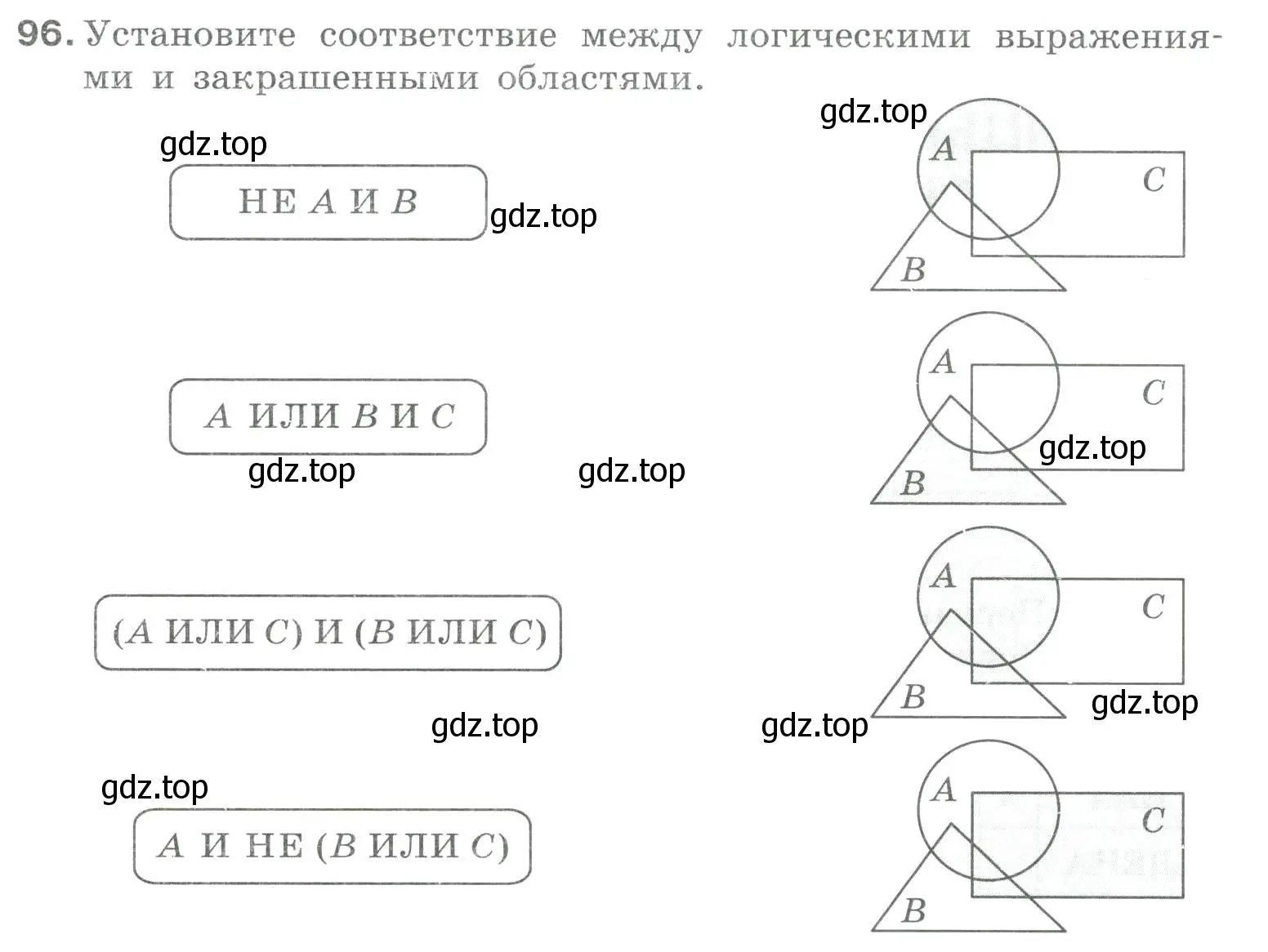 Условие номер 96 (страница 63) гдз по информатике 8 класс Босова, Босова, рабочая тетрадь 1 часть