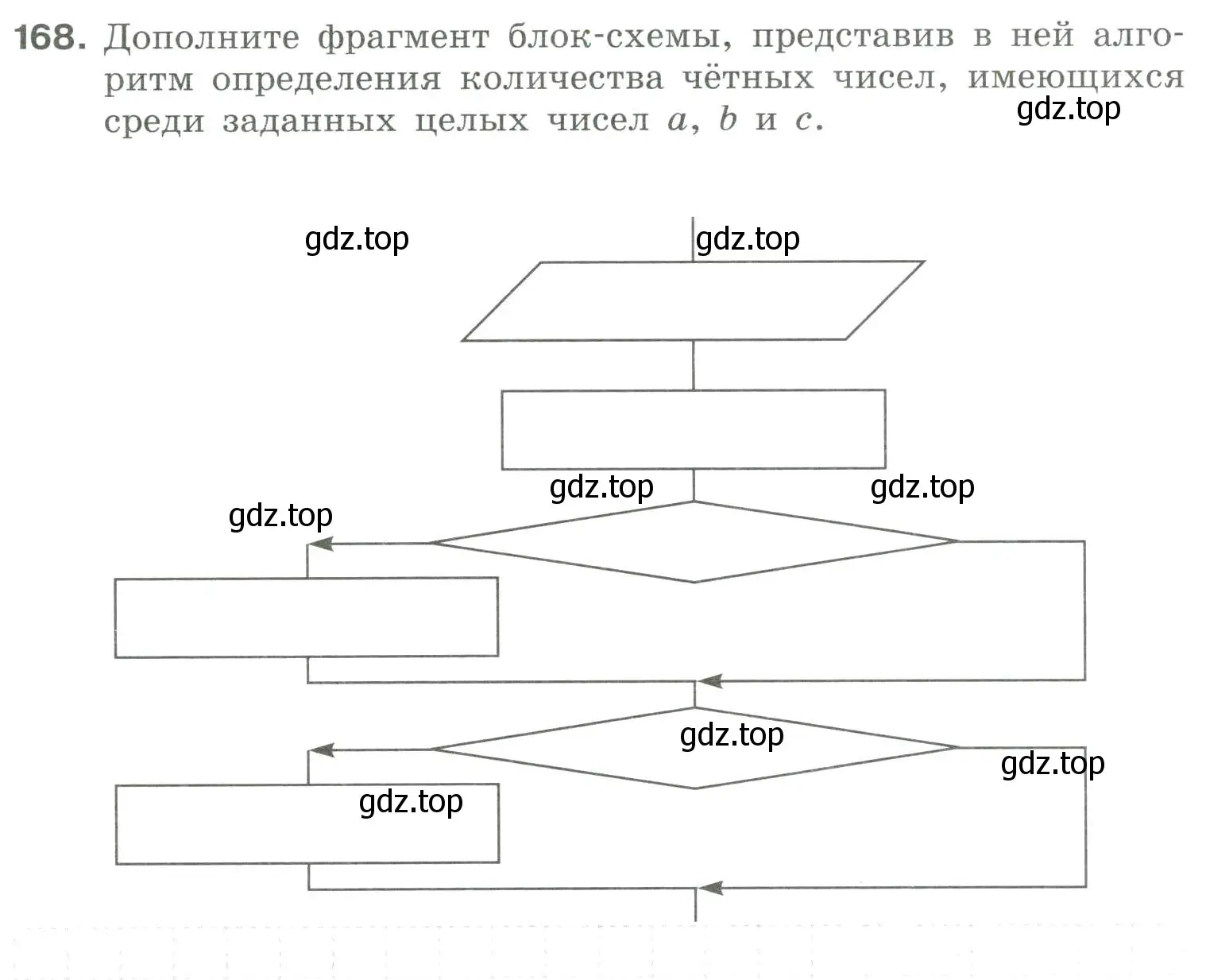 Условие номер 168 (страница 21) гдз по информатике 8 класс Босова, Босова, рабочая тетрадь 2 часть