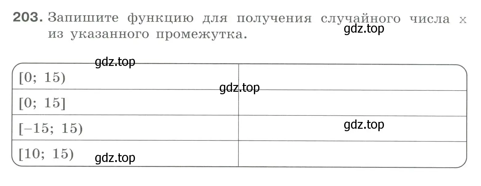 Условие номер 203 (страница 59) гдз по информатике 8 класс Босова, Босова, рабочая тетрадь 2 часть