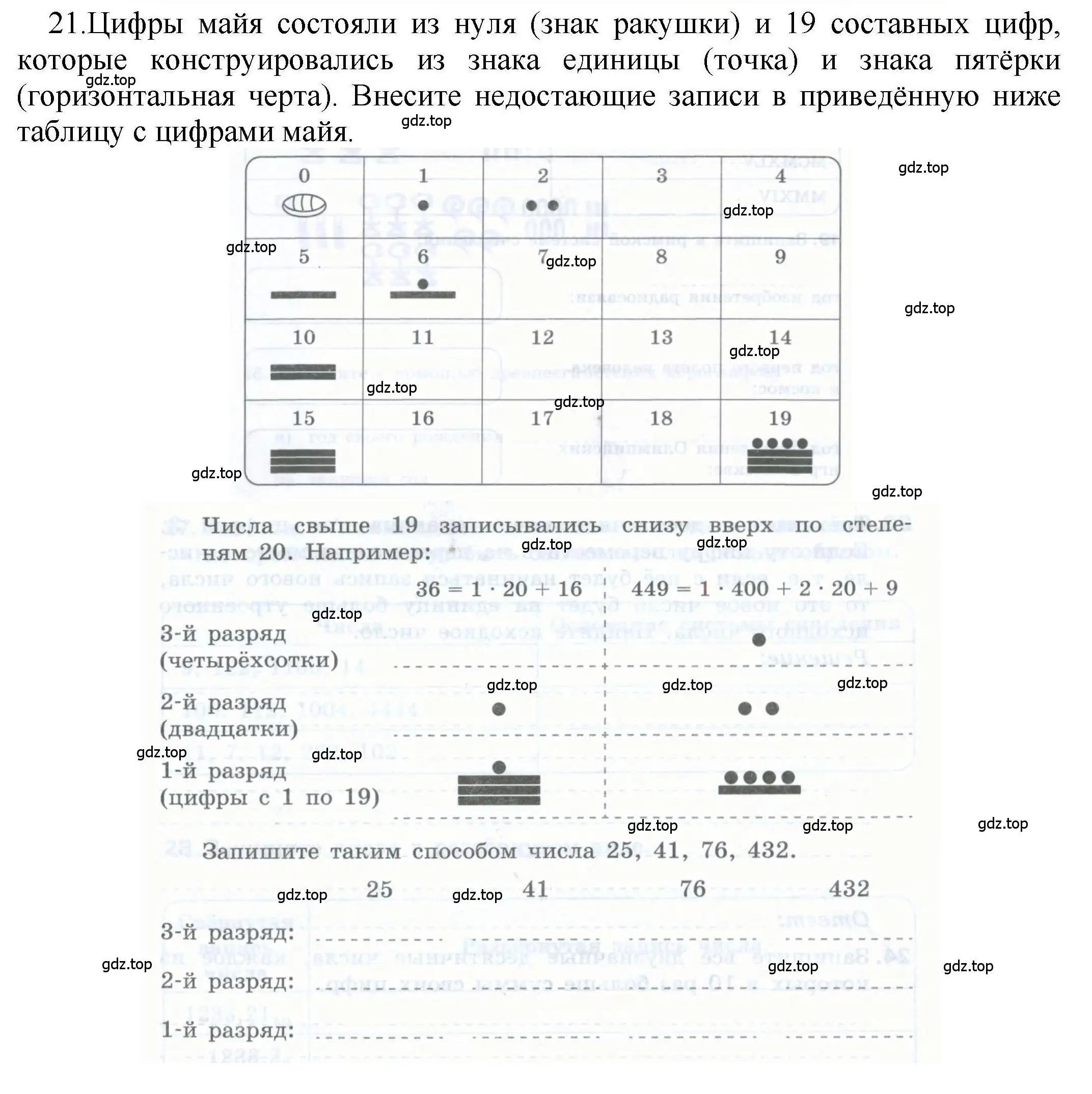 Решение номер 21 (страница 18) гдз по информатике 8 класс Босова, Босова, рабочая тетрадь 1 часть