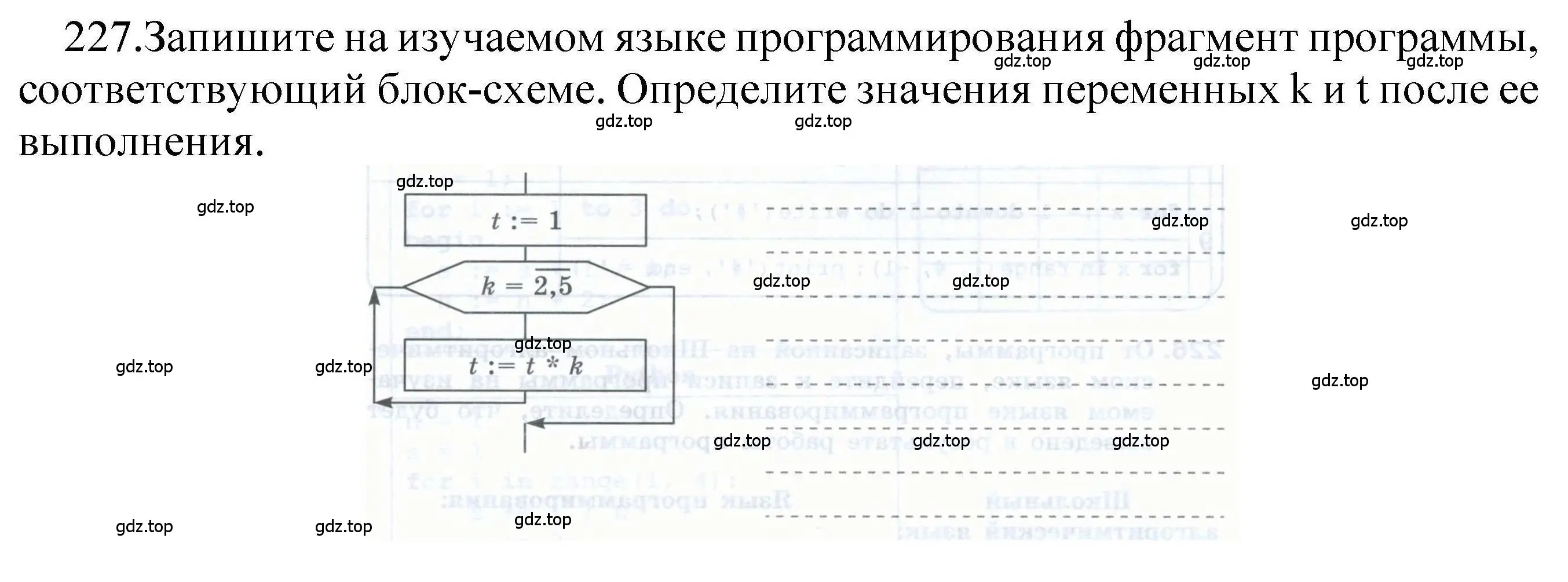 Решение номер 227 (страница 86) гдз по информатике 8 класс Босова, Босова, рабочая тетрадь 2 часть