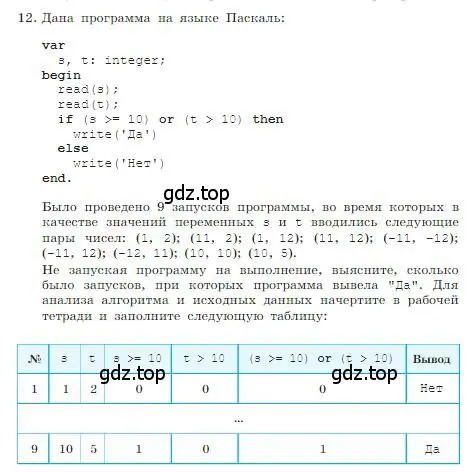 Условие номер 12 (страница 180) гдз по информатике 8 класс Босова, Босова, учебник