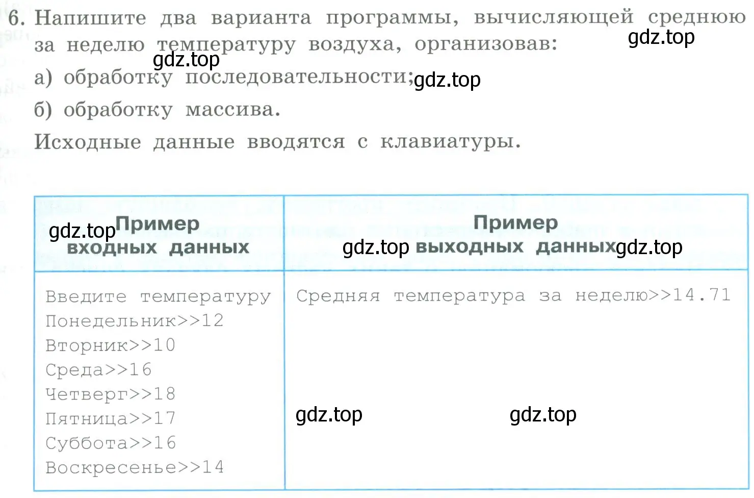 Условие номер 6 (страница 71) гдз по информатике 9 класс Босова, Босова, учебник